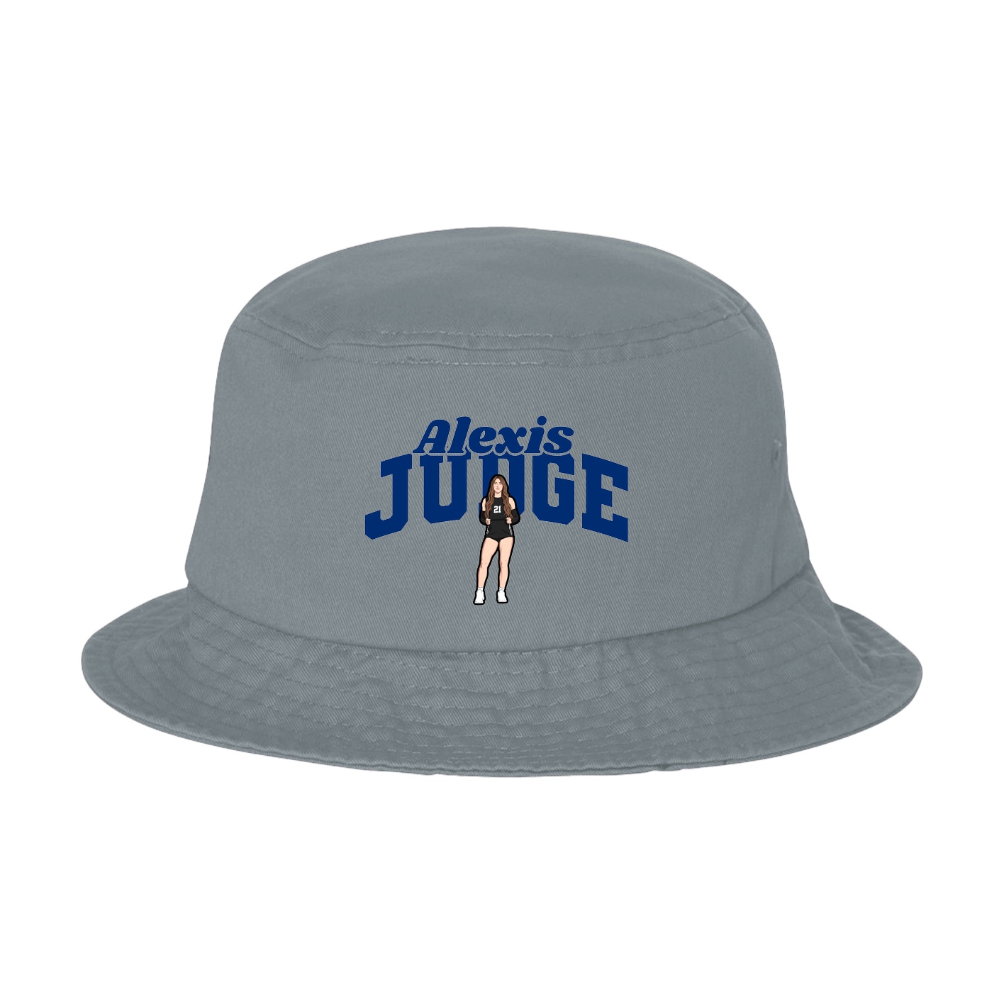 Bucket Cap — Signature Arch in Grey