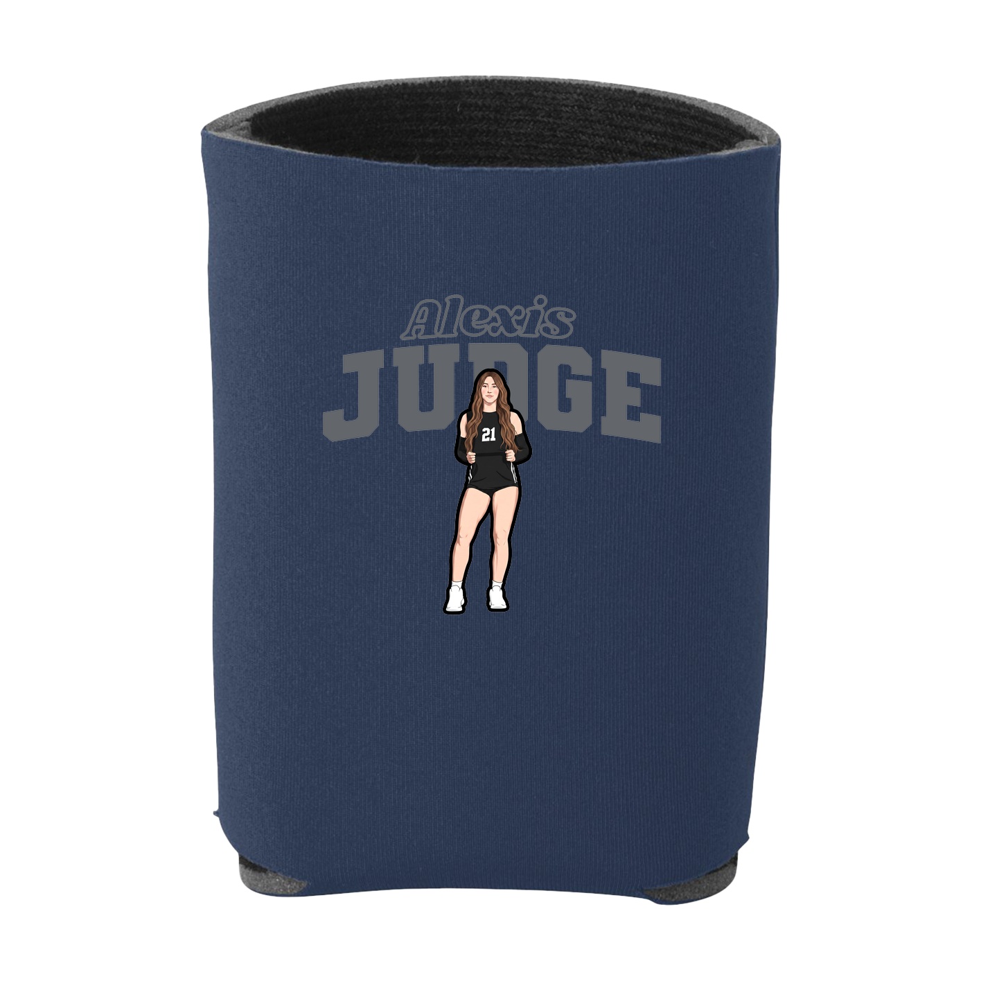 Can Holder — Name Arch in Navy