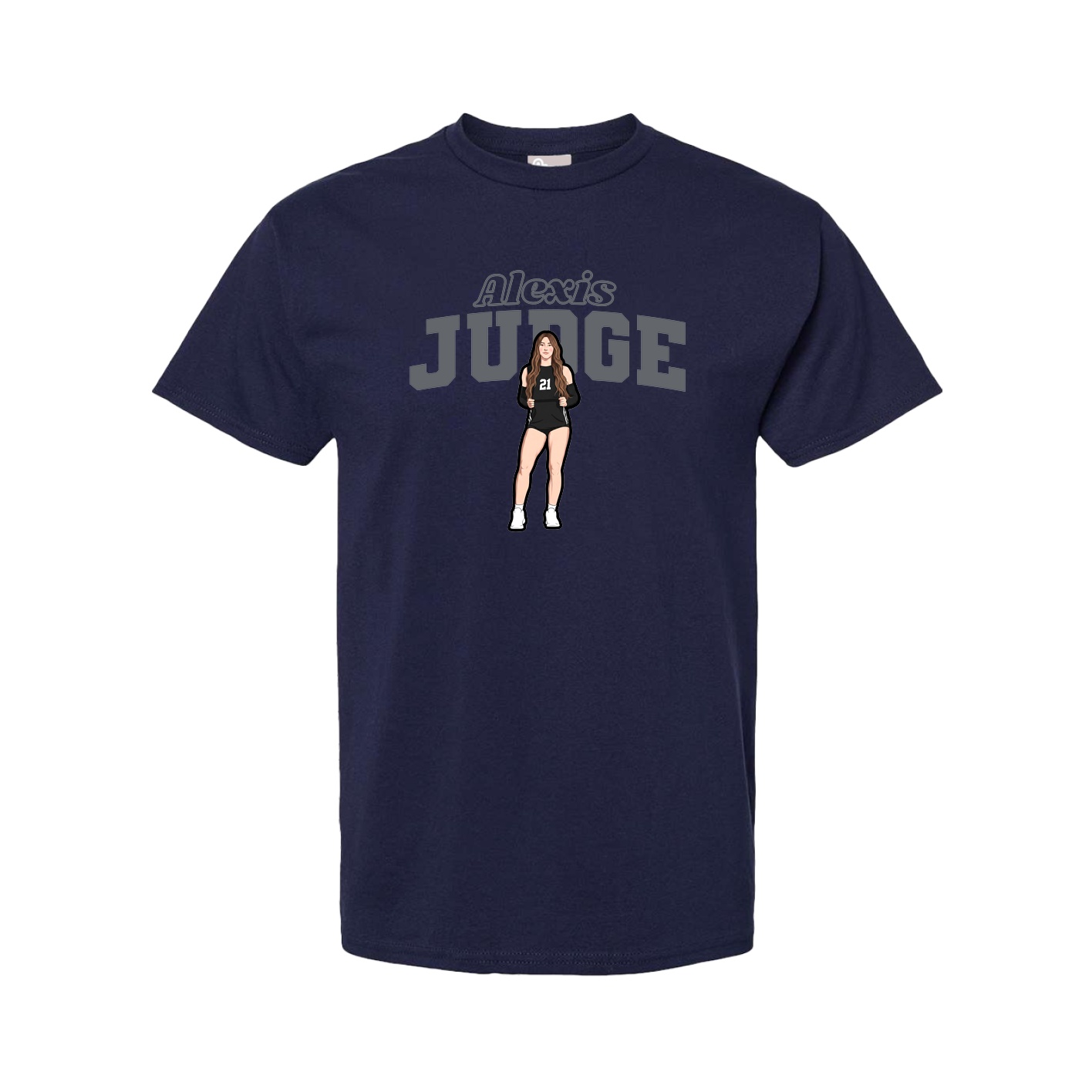 Youth Tee — Name Arch in Navy