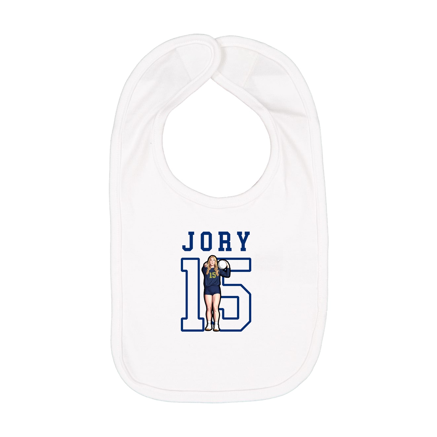 Infant Bib — Shirsey in White