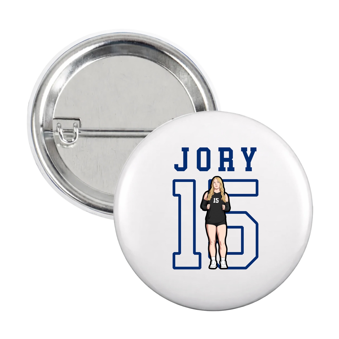 Game Day Button — Shirsey in White