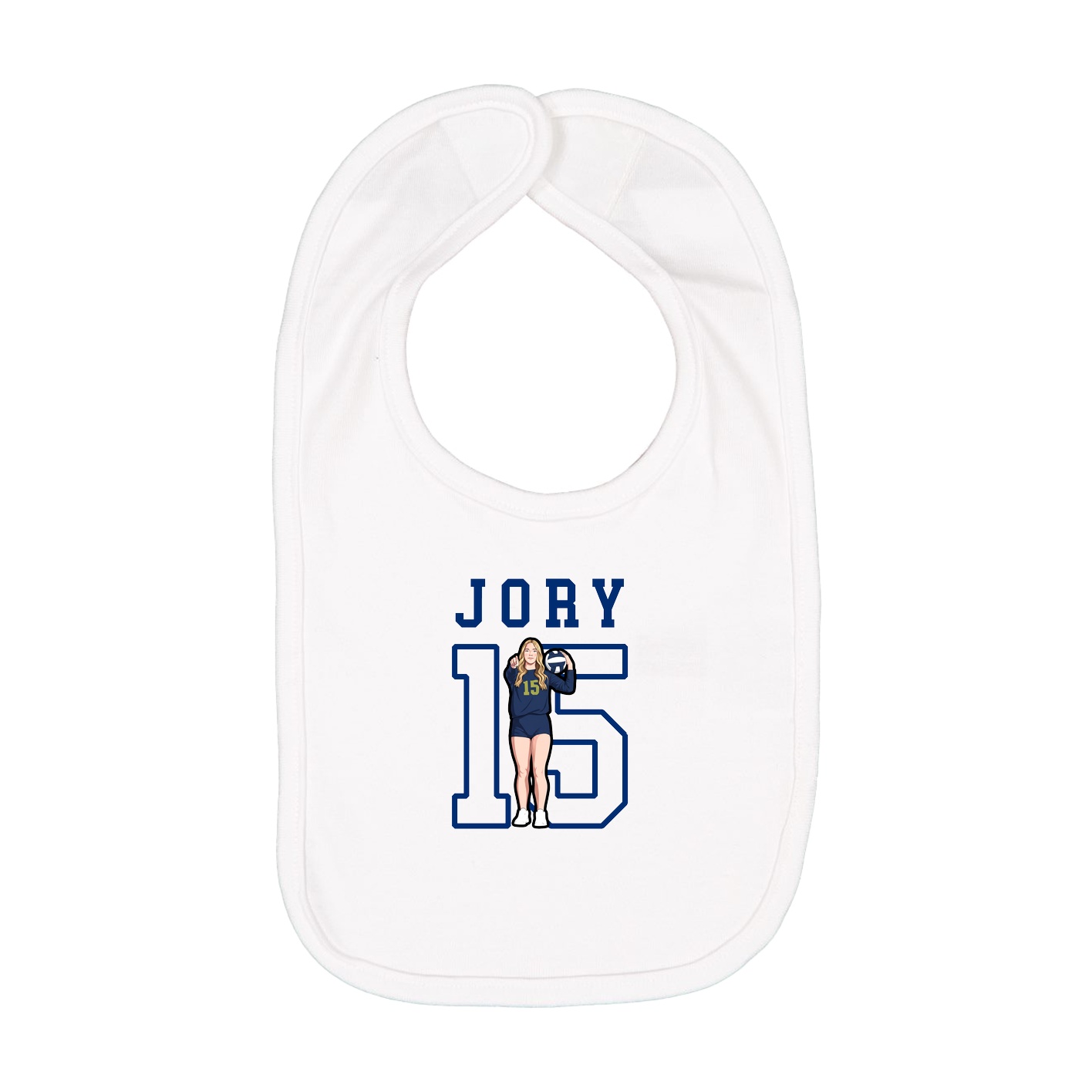 Infant Bib — Shirsey in White