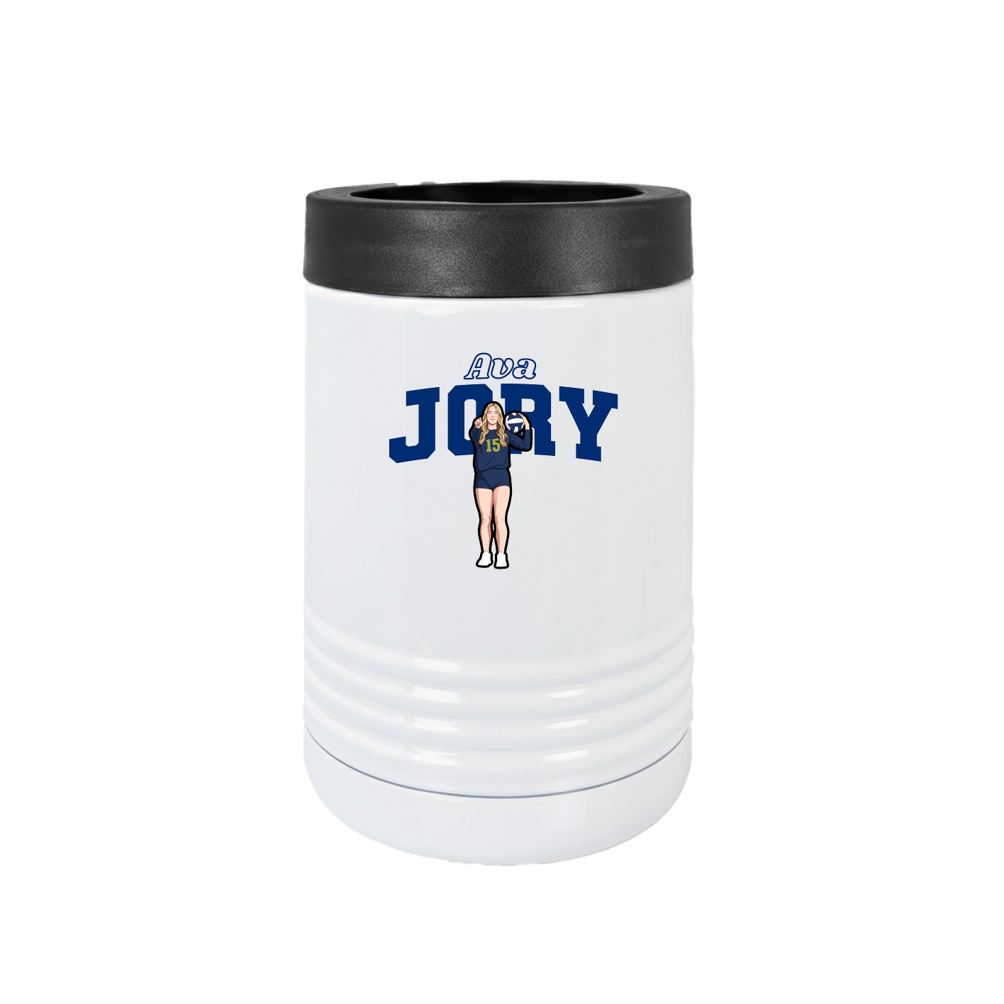 Beverage Holder — Name Arch in White