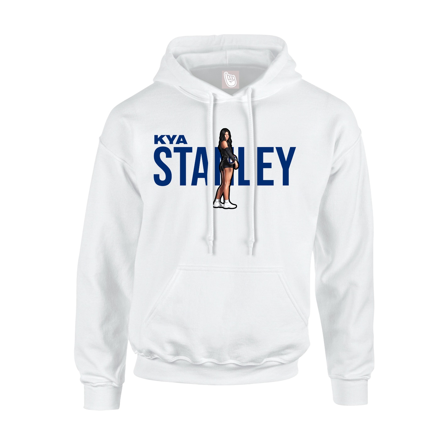 Youth Hoodie — Player Name in White