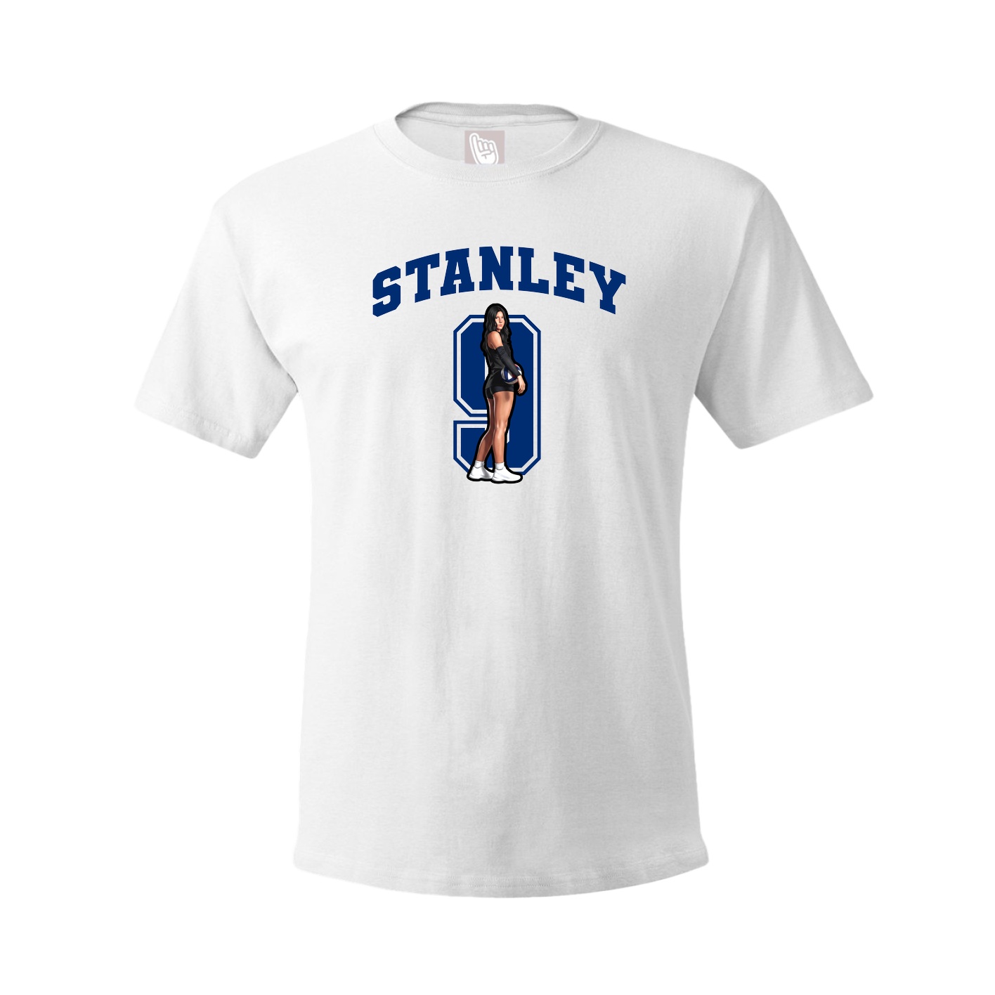 Youth Tee — Number in White