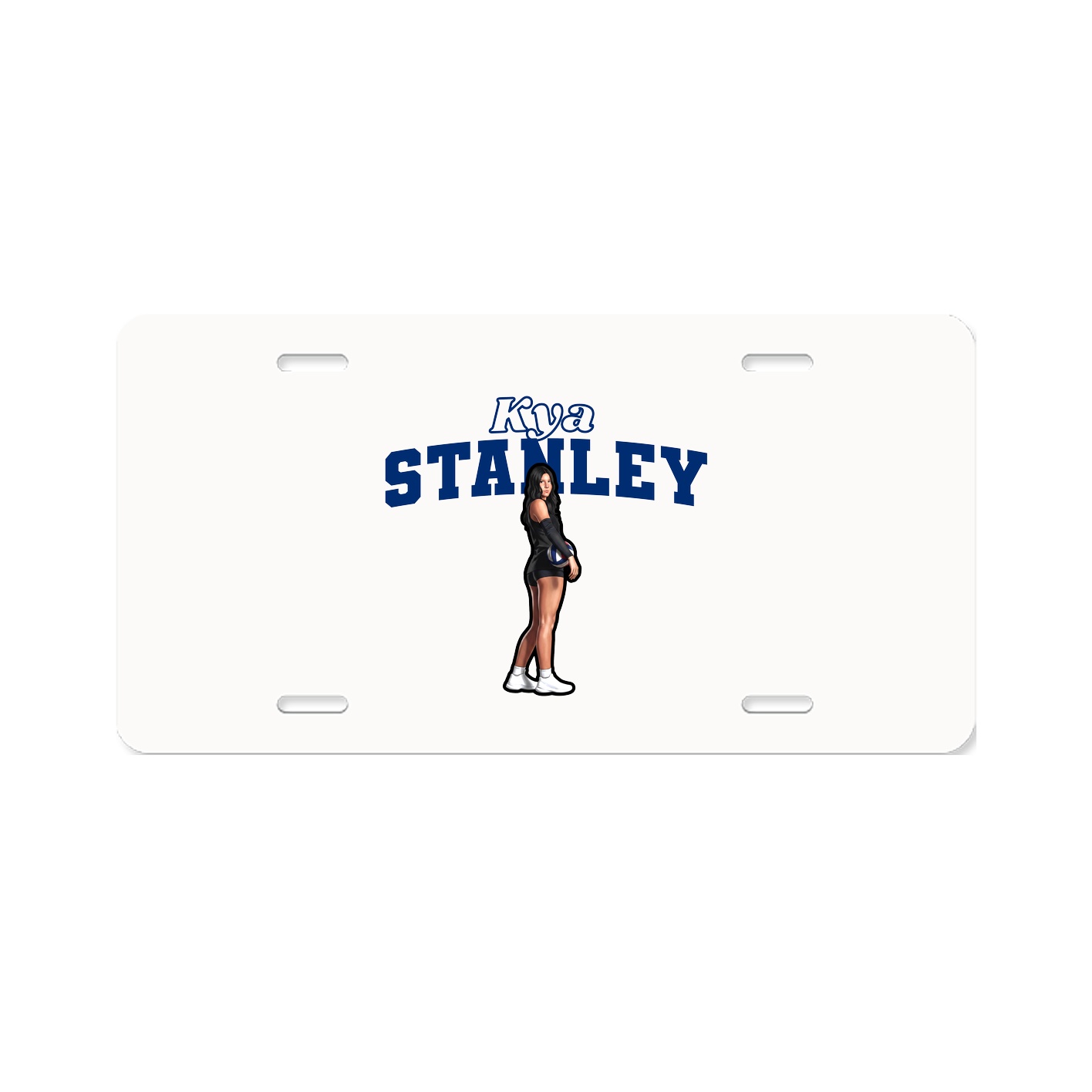 License Plate — Name Arch in Classic