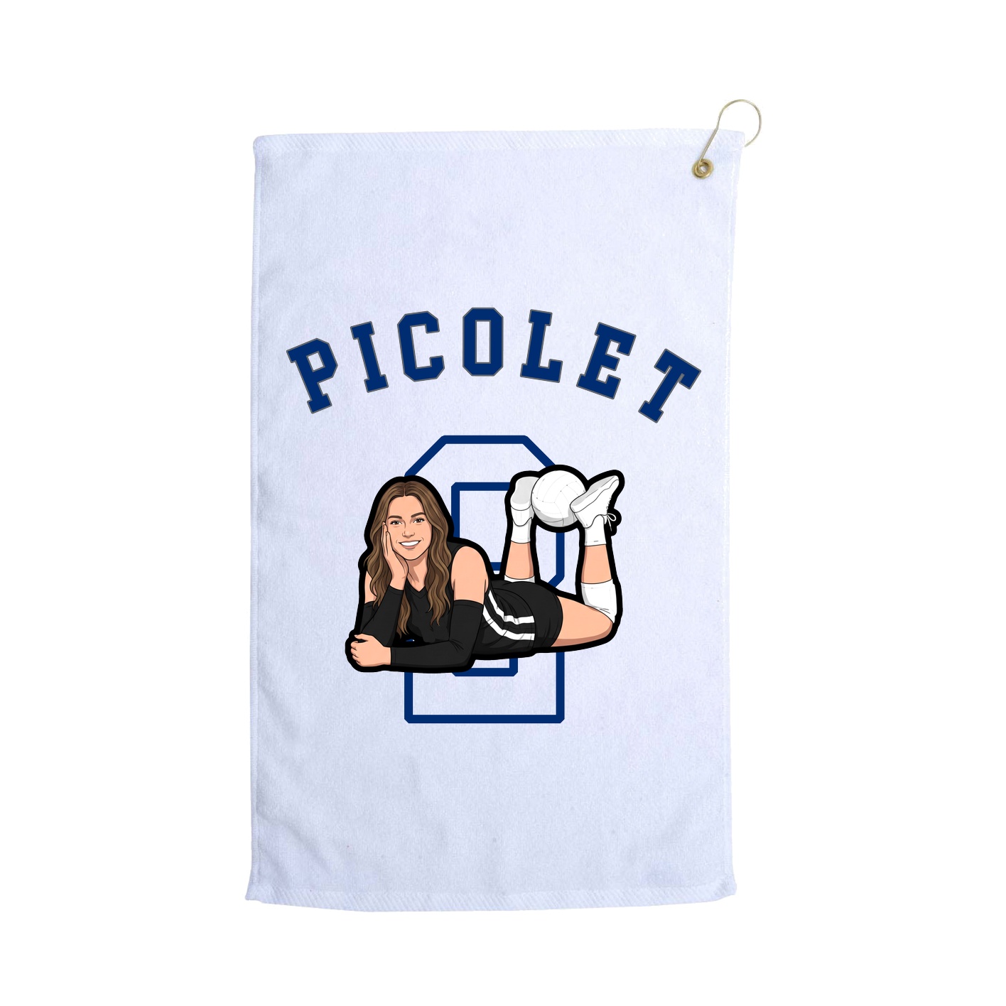 Golf Towel — Shirsey Arch in White