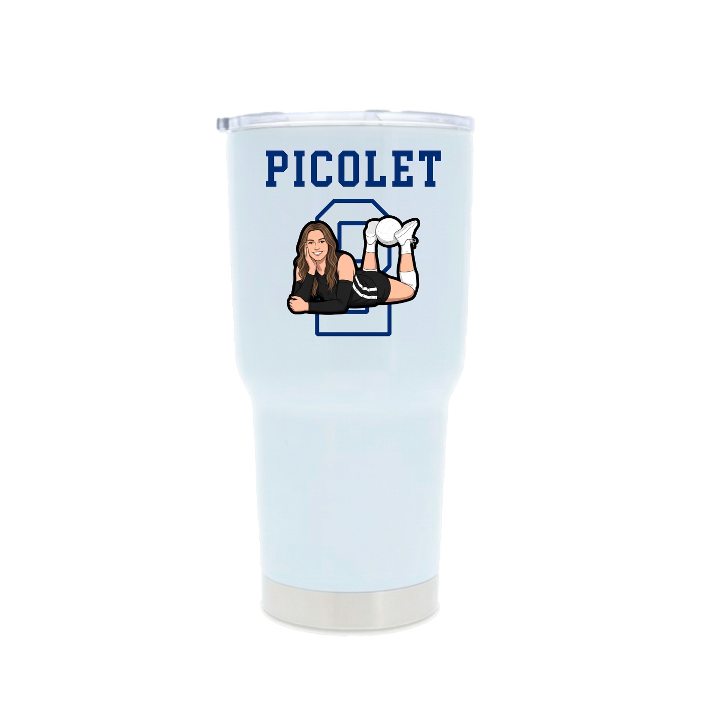 30oz Stainless Steel Tumbler — Shirsey in White