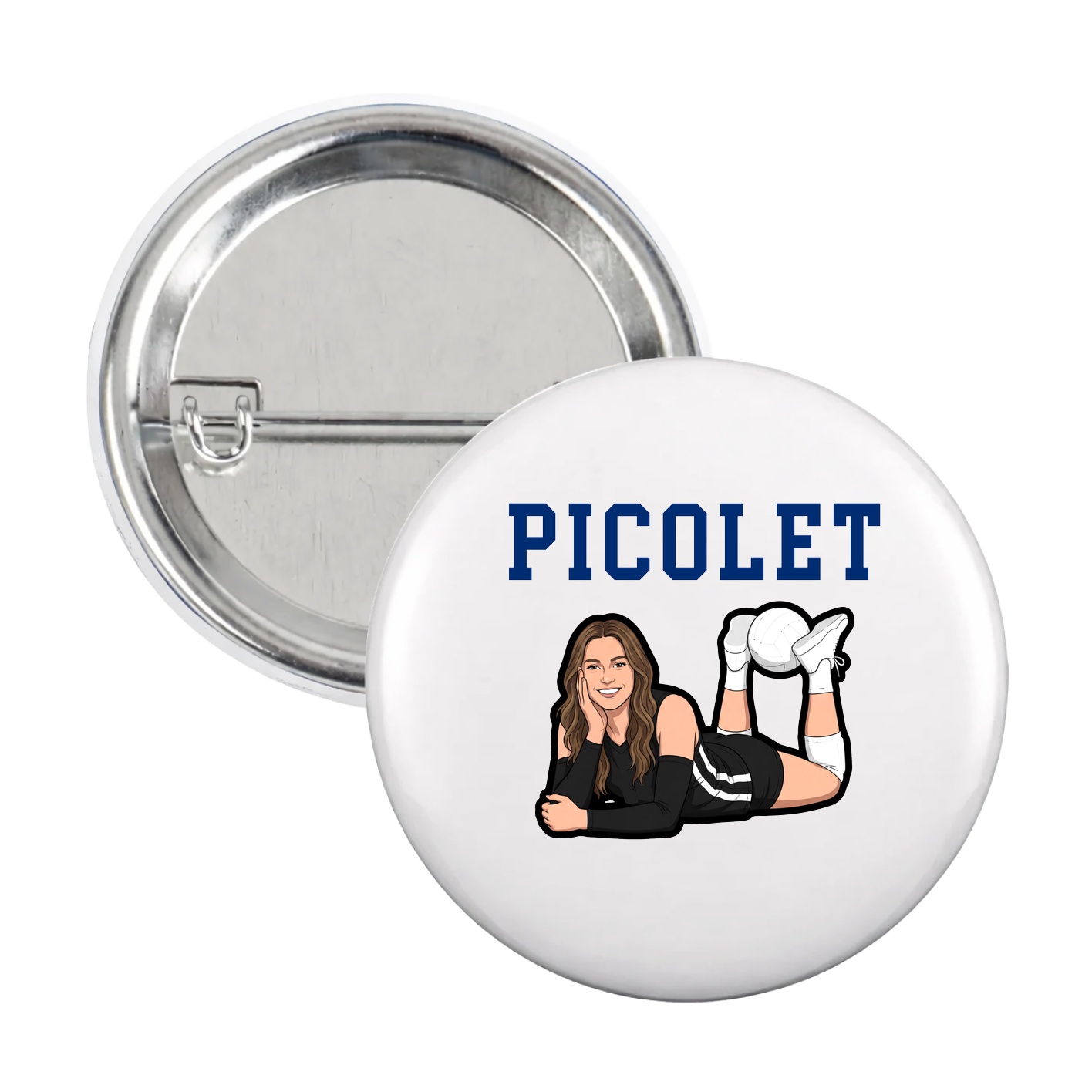Game Day Button — Shirsey in White
