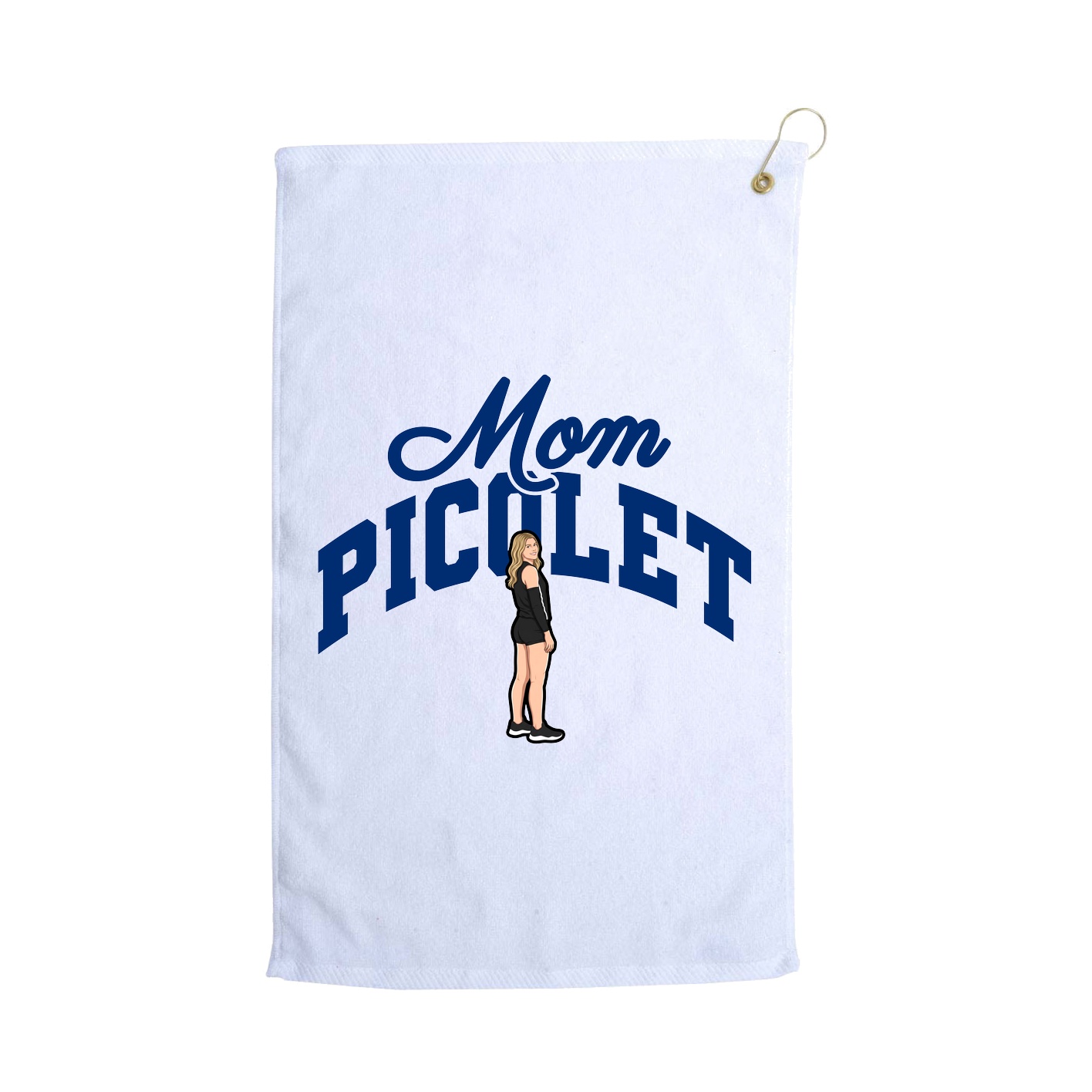 Golf Towel — Mothers Day Arch in White