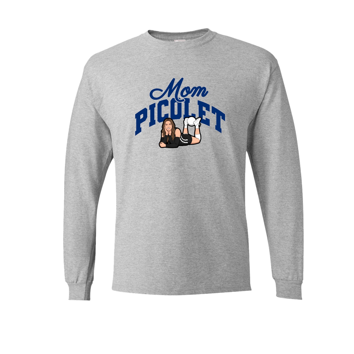 Long Sleeve Tee — Mothers Day Arch in Grey