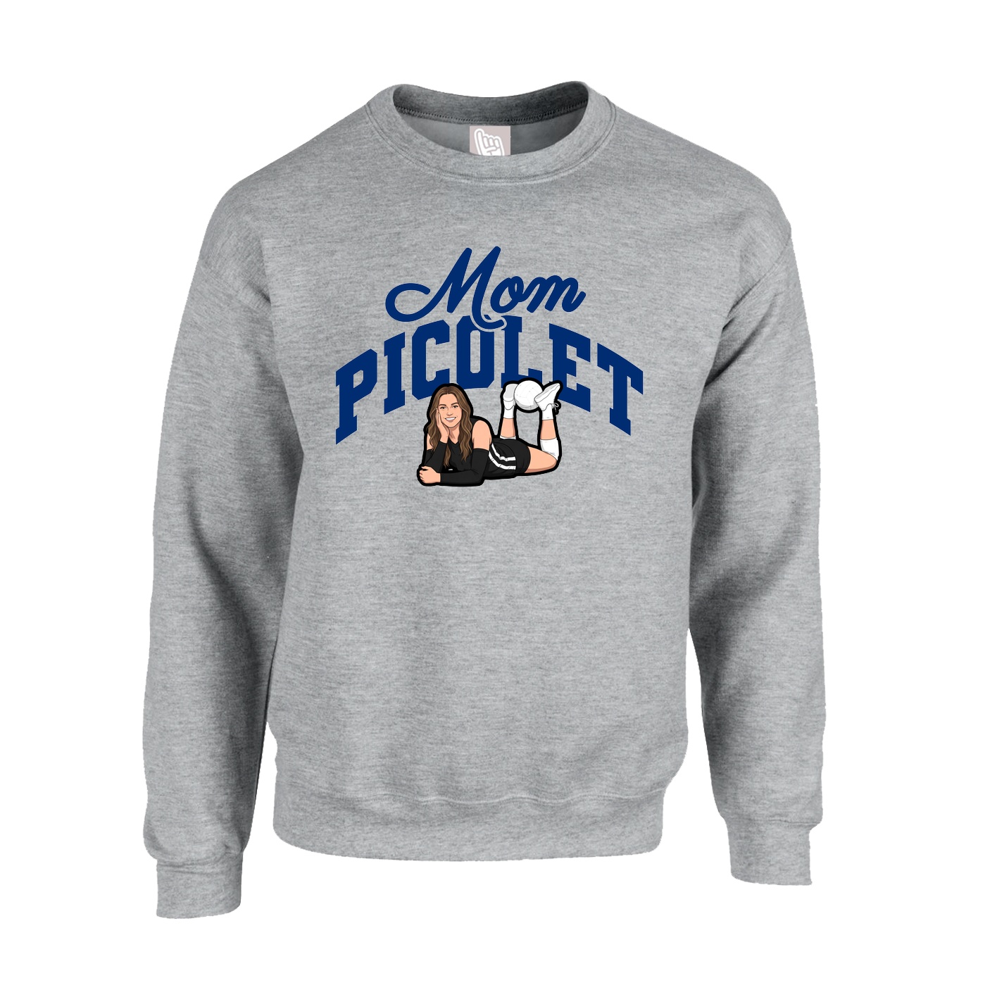 Fleece Crew — Mothers Day Arch in Grey