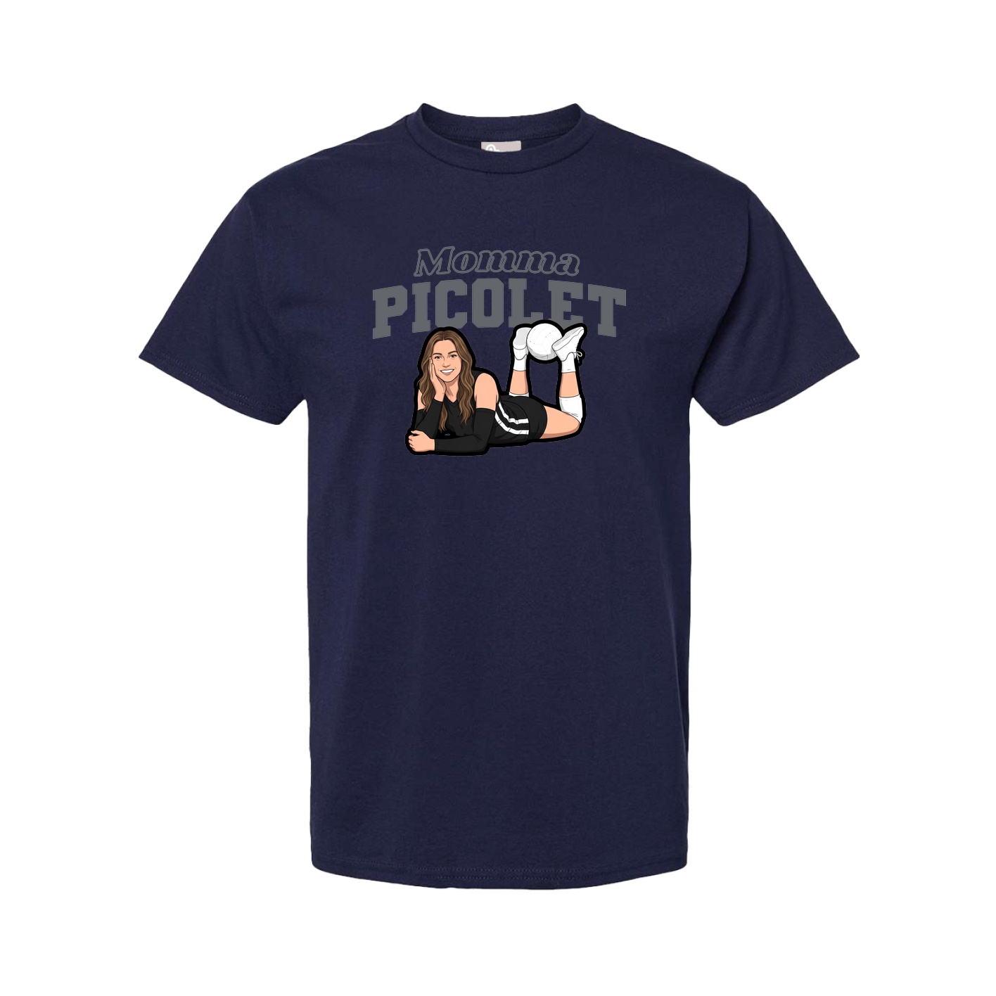 Tee — Mothers Day Block in Navy