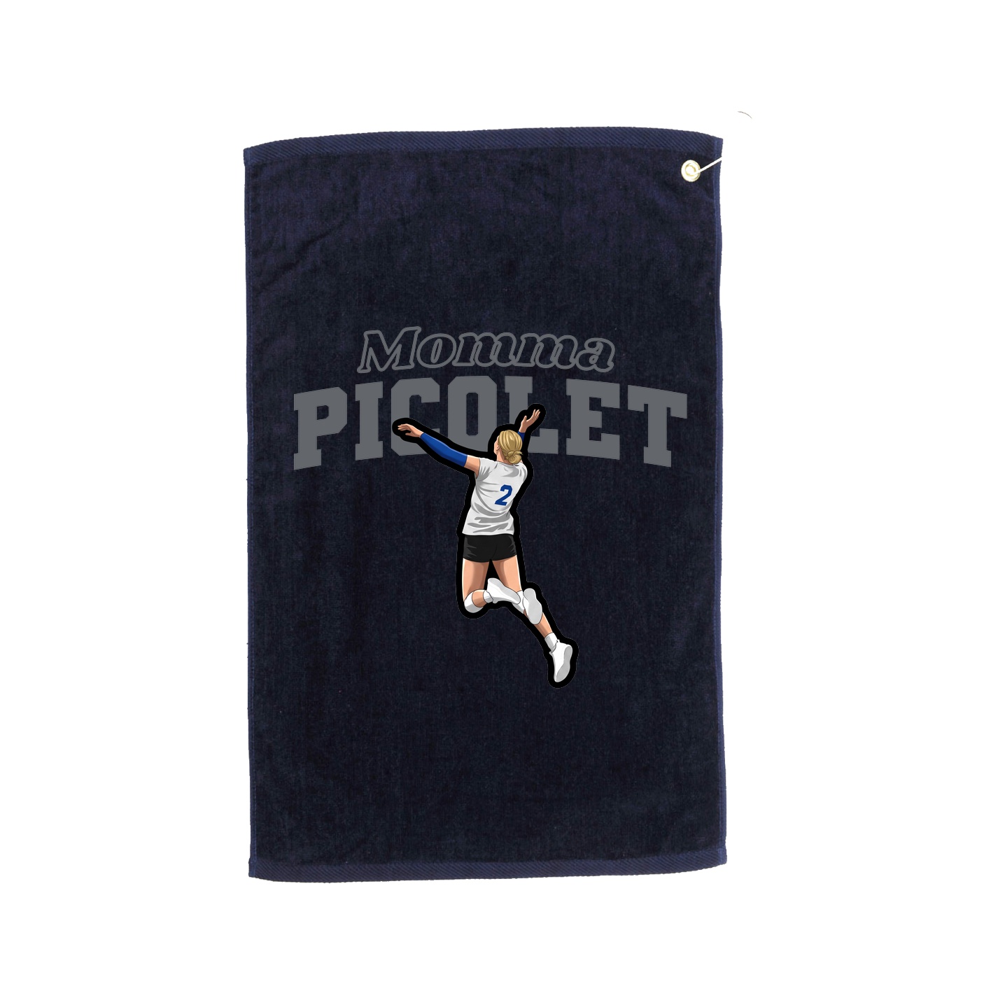 Golf Towel — Mothers Day Block in Navy