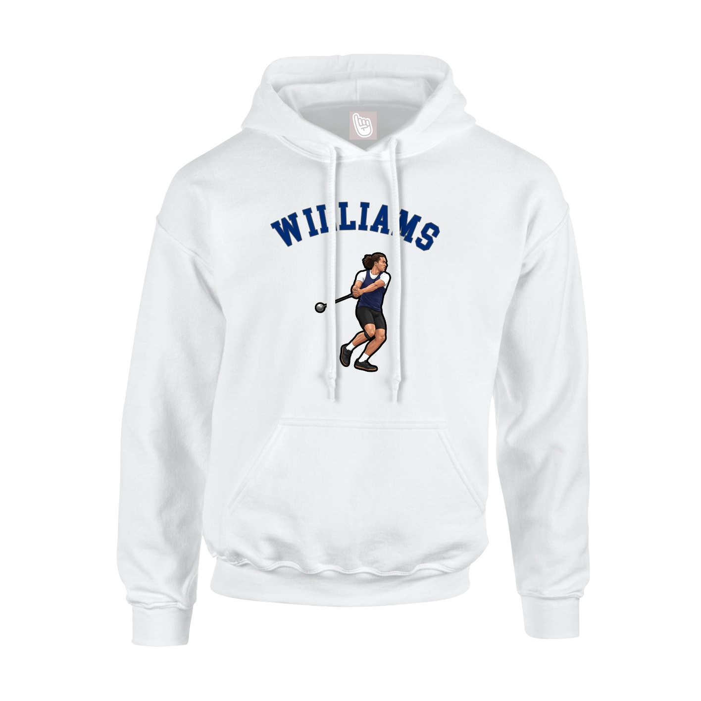 Youth Hoodie — Shirsey Arch in White