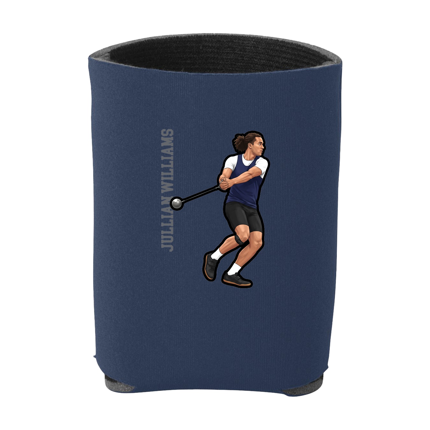 Can Holder — Name Vertical in Navy