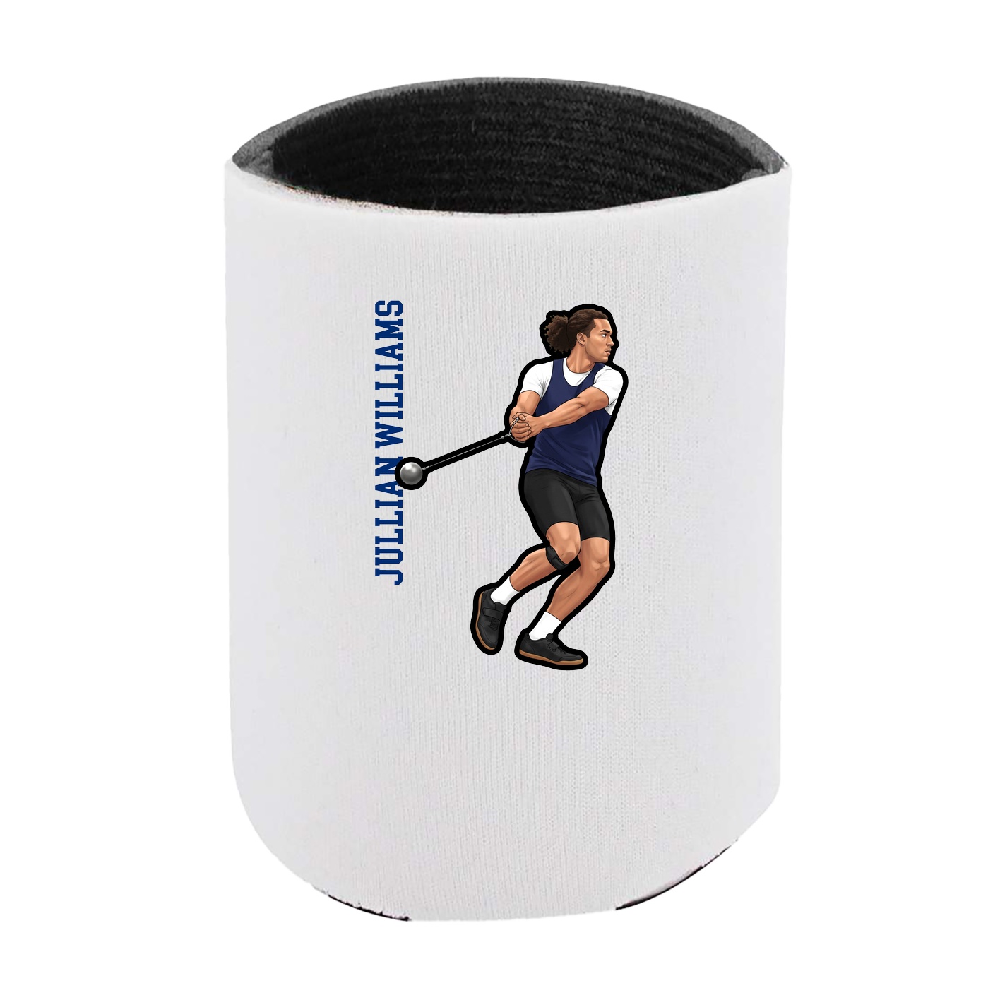 Can Holder — Name Vertical in White