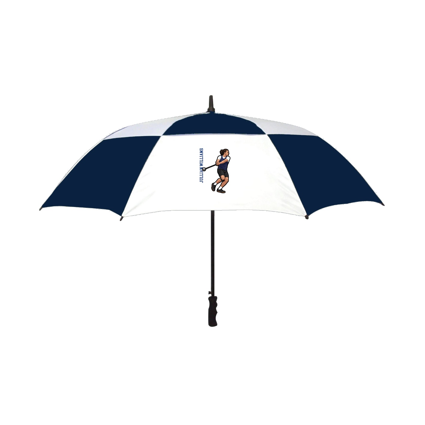 Golf Umbrella — Name Vertical in Navy