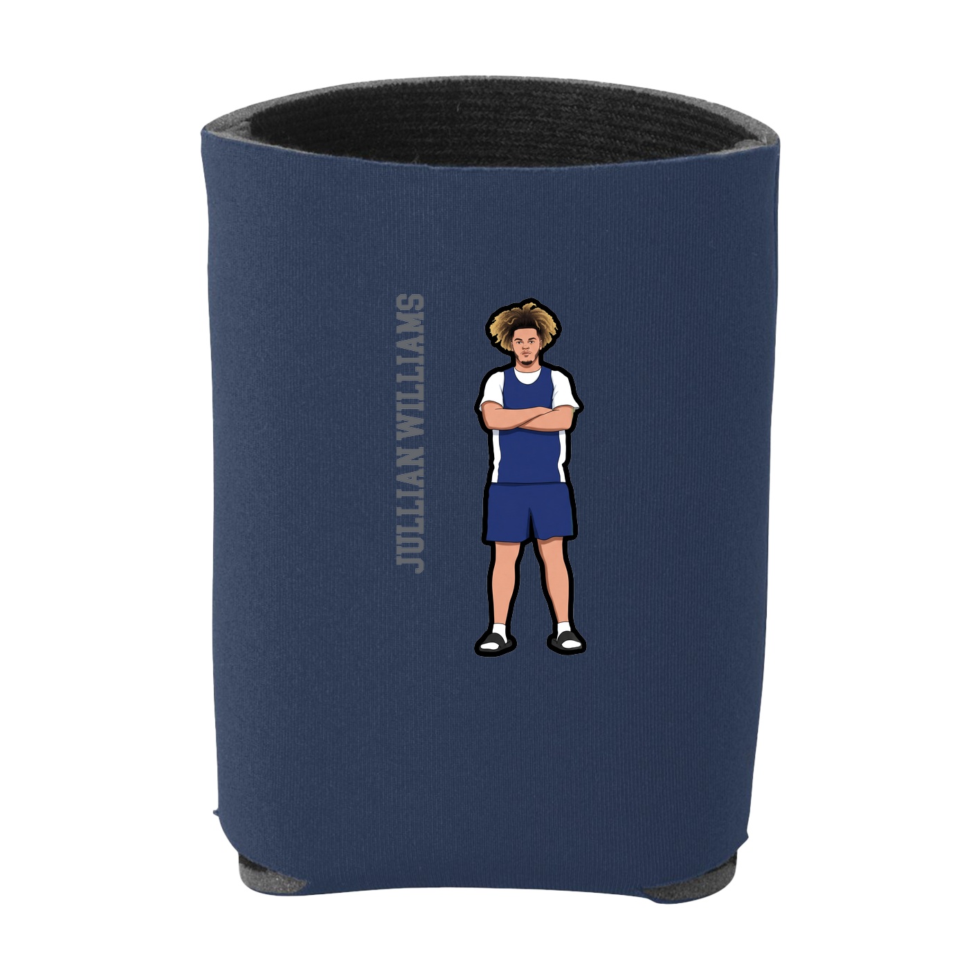 Can Holder — Name Vertical in Navy