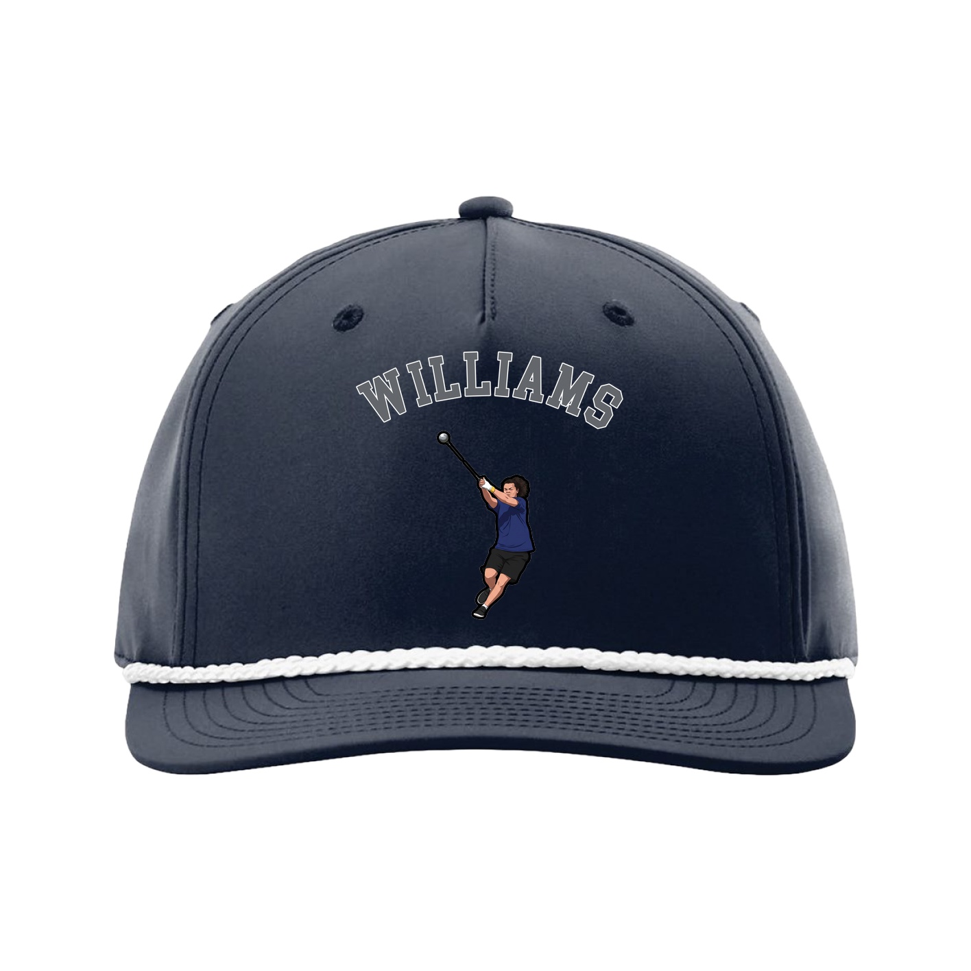 Five-Panel Classic Rope Cap — Shirsey Arch in Navy