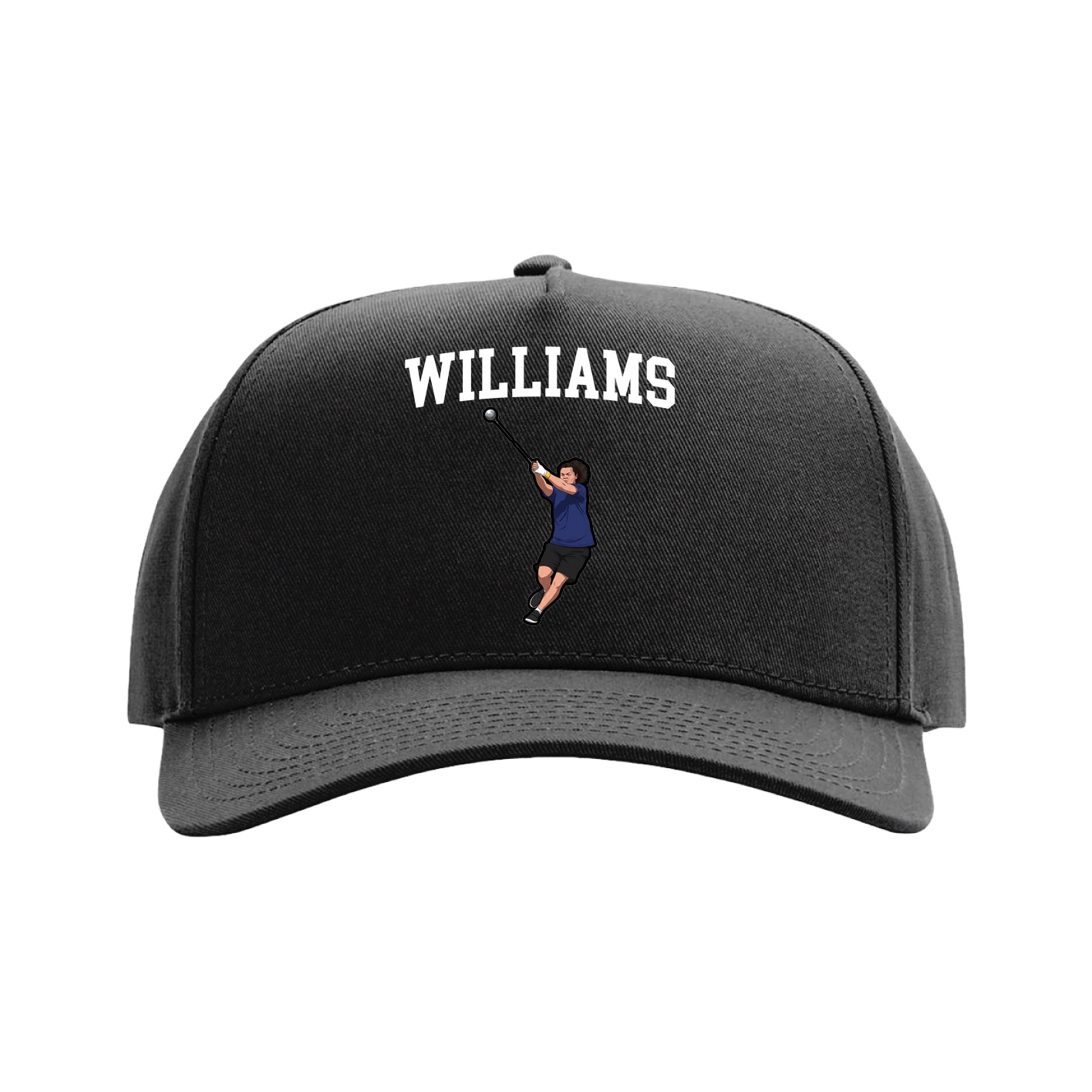 Full Fabric Five-Panel Champ Cap — Shirsey in Black