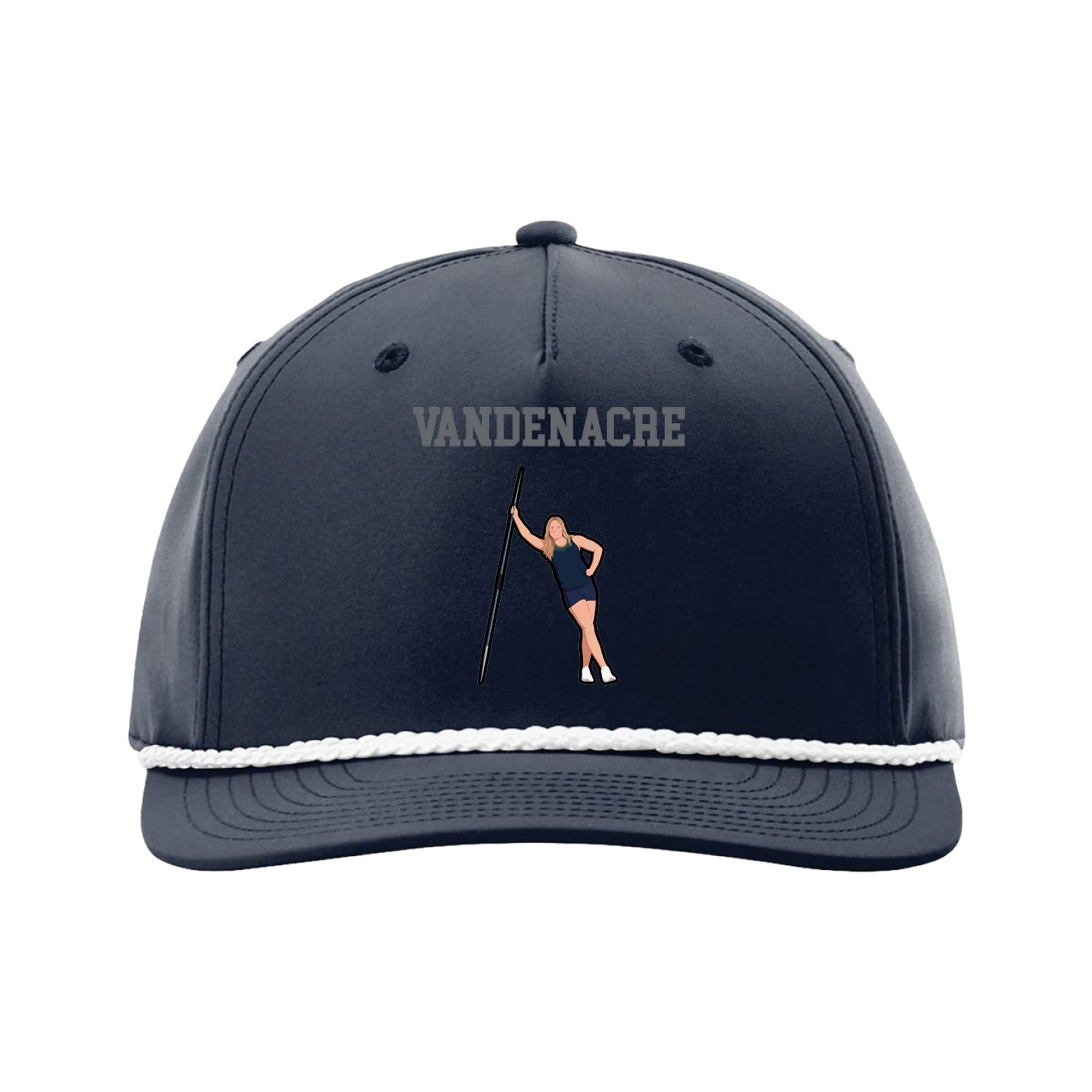 Five-Panel Classic Rope Cap — Shirsey in Navy