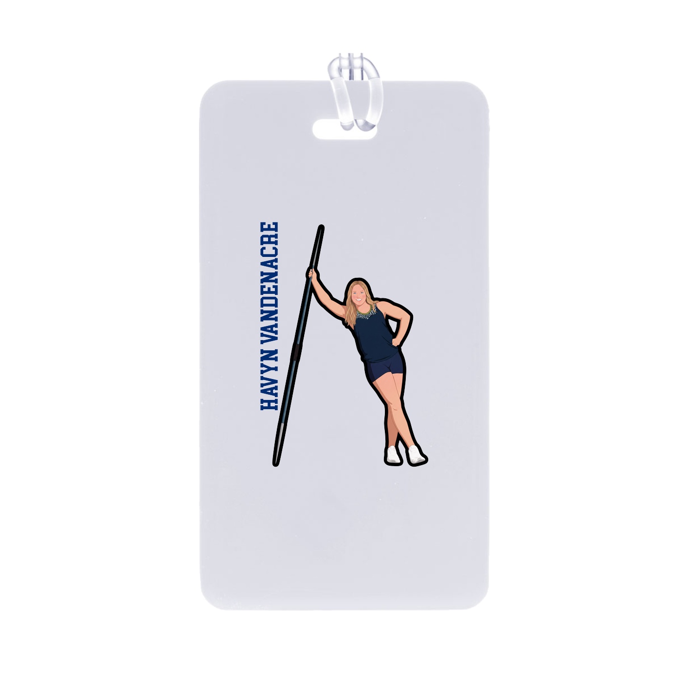 Bag Tag — Name Vertical in Classic