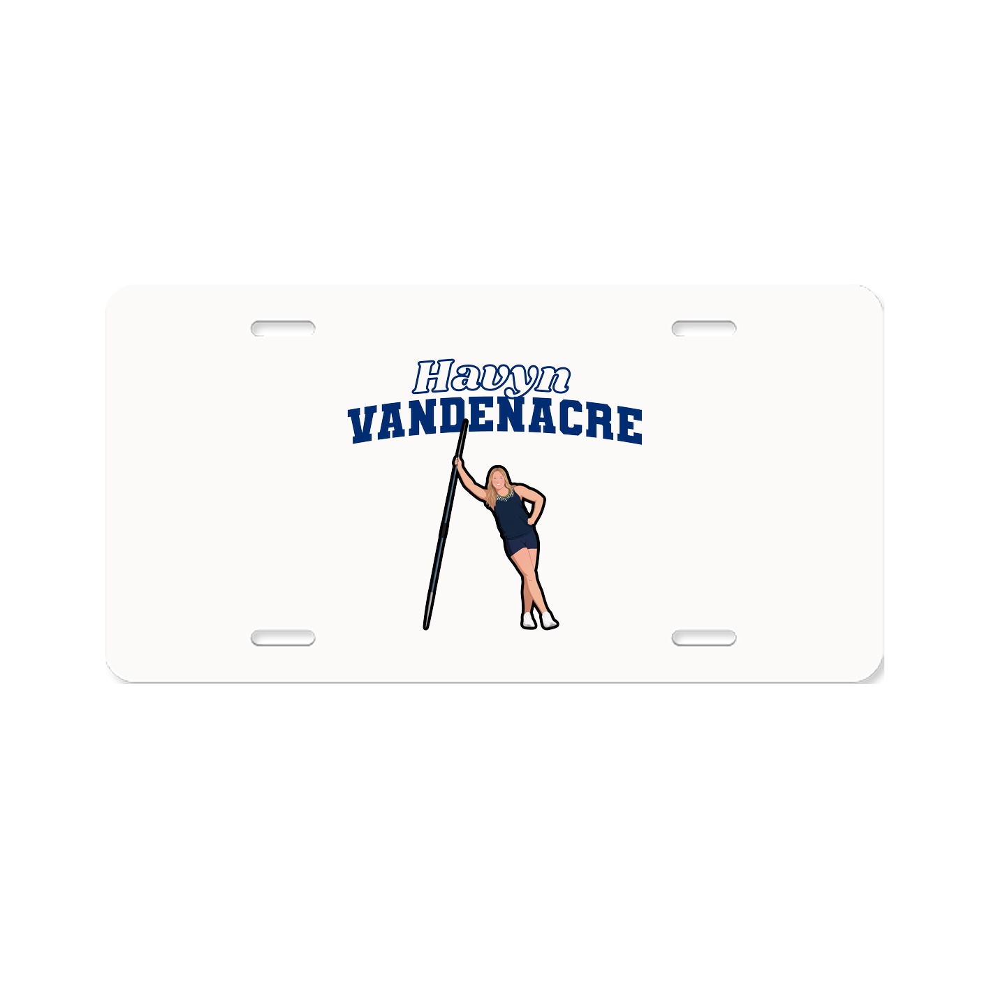 License Plate — Name Arch in Classic