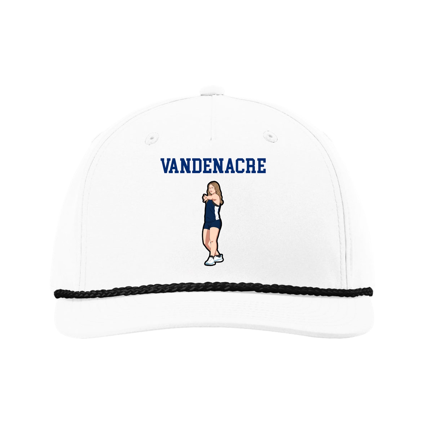 Five-Panel Classic Rope Cap — Shirsey in White