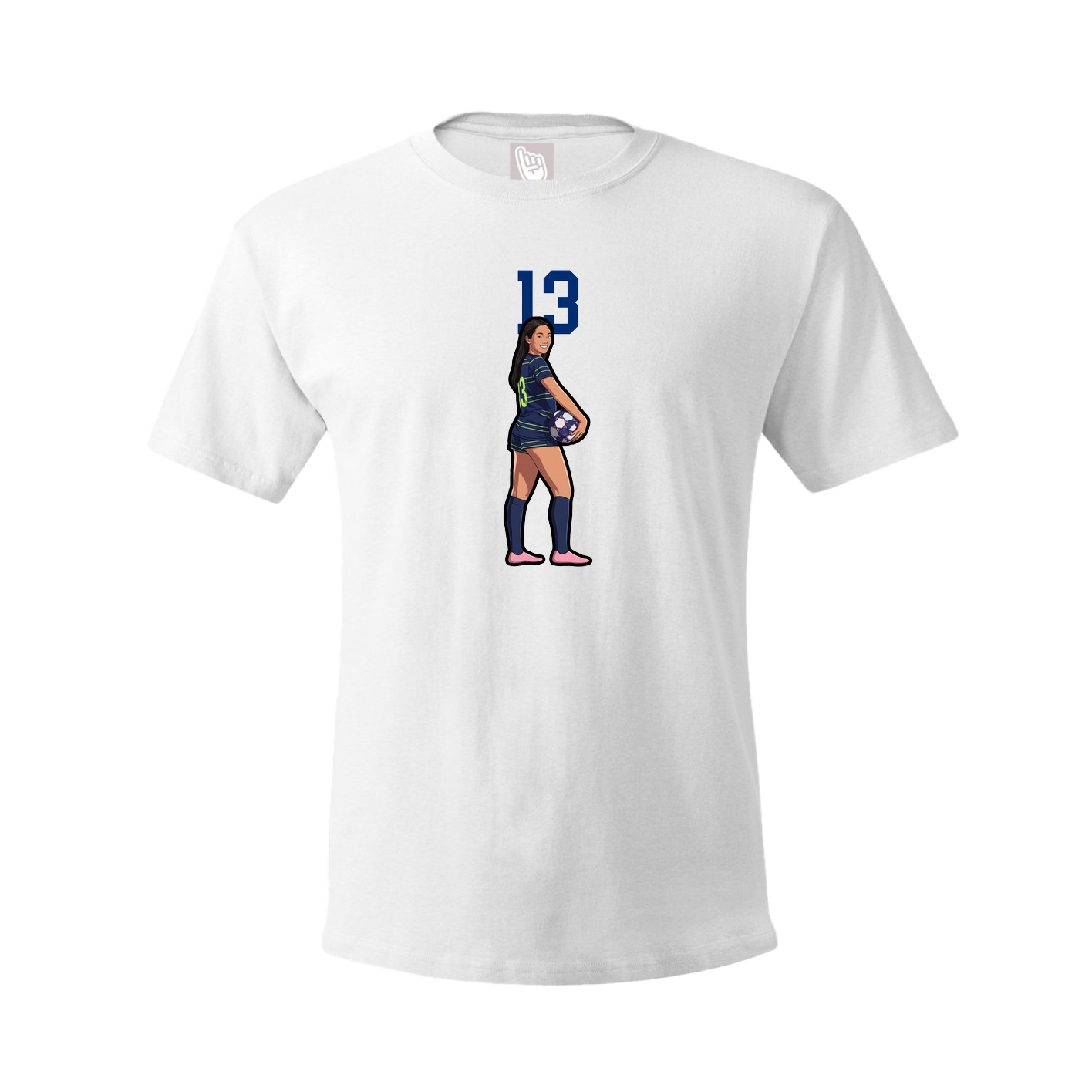 Tee — Number Top in White