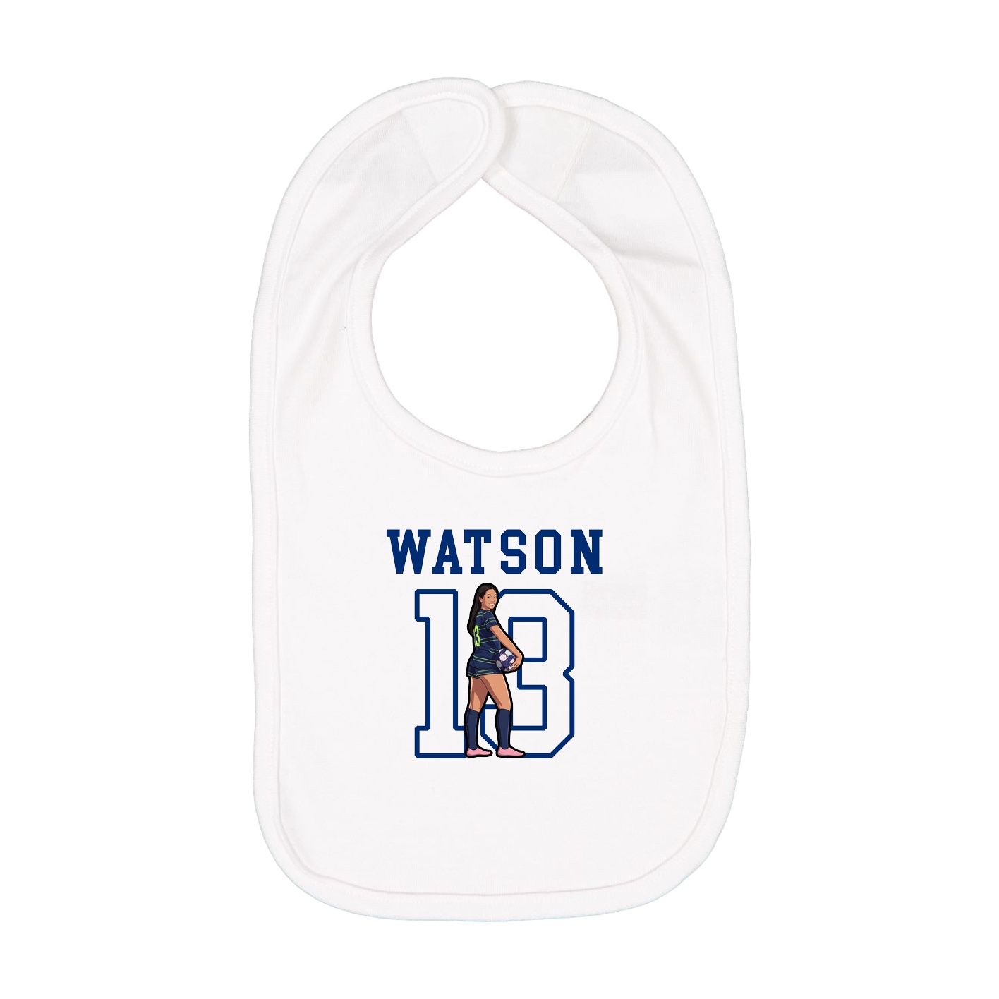 Infant Bib — Shirsey in White