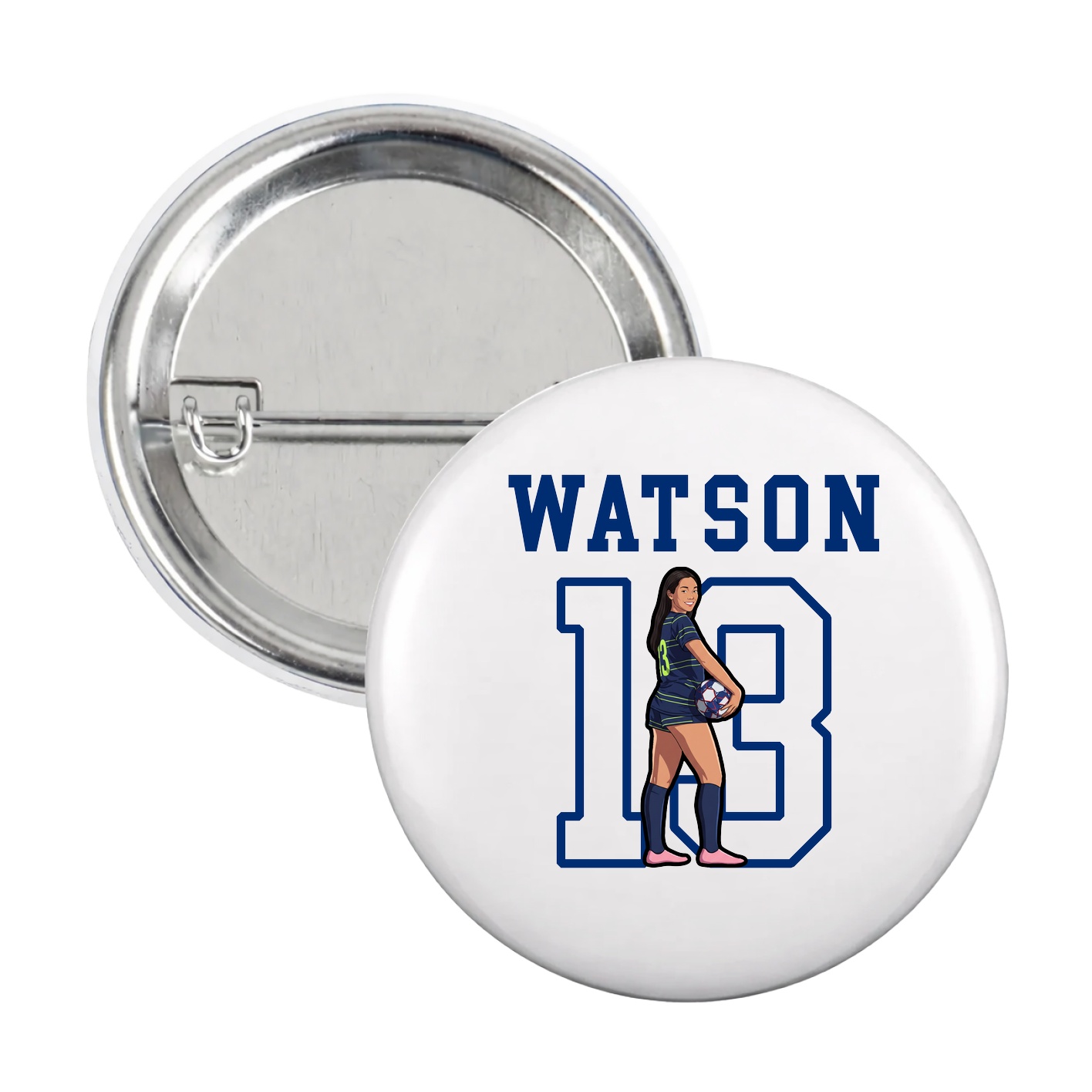 Game Day Button — Shirsey in White