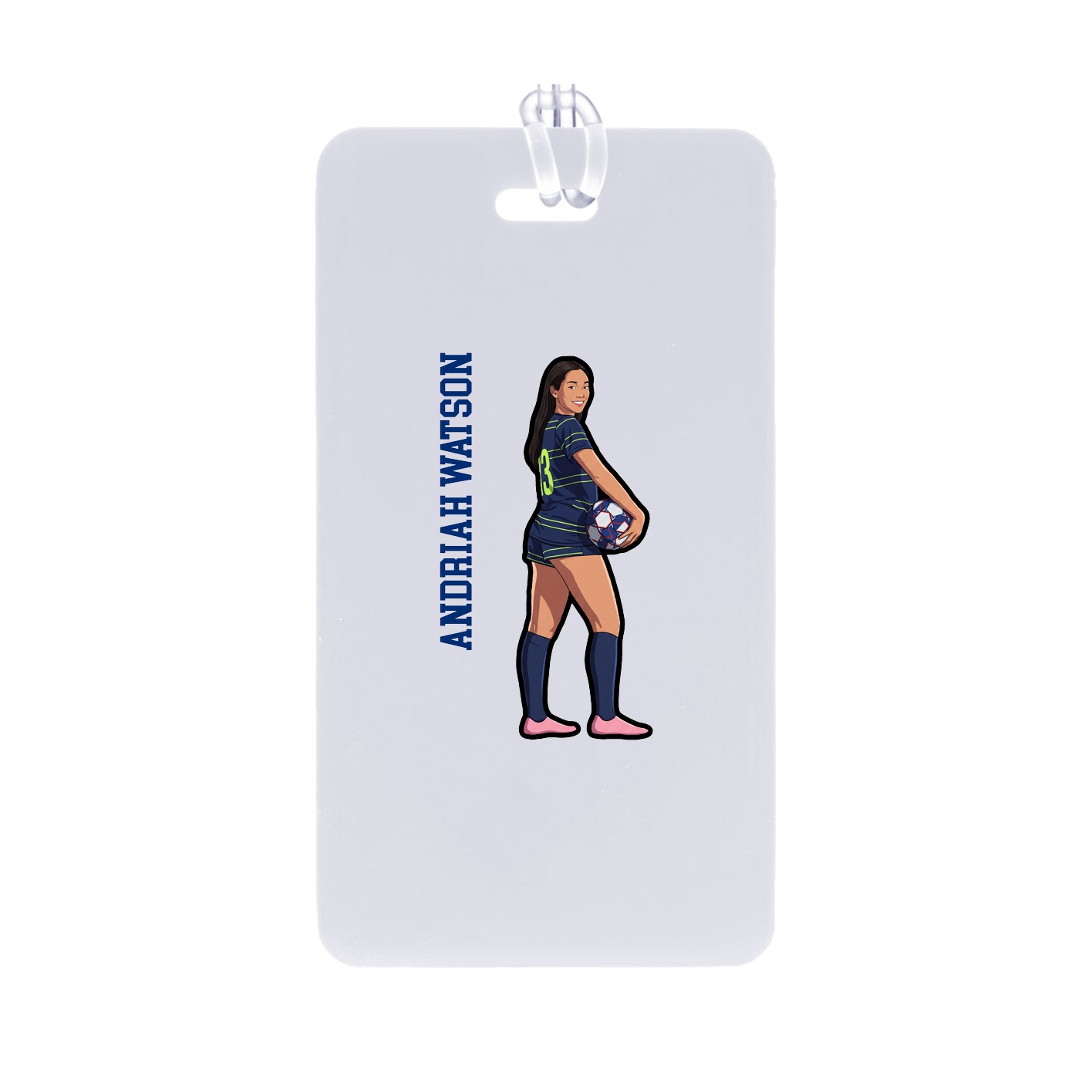Bag Tag — Name Vertical in Classic