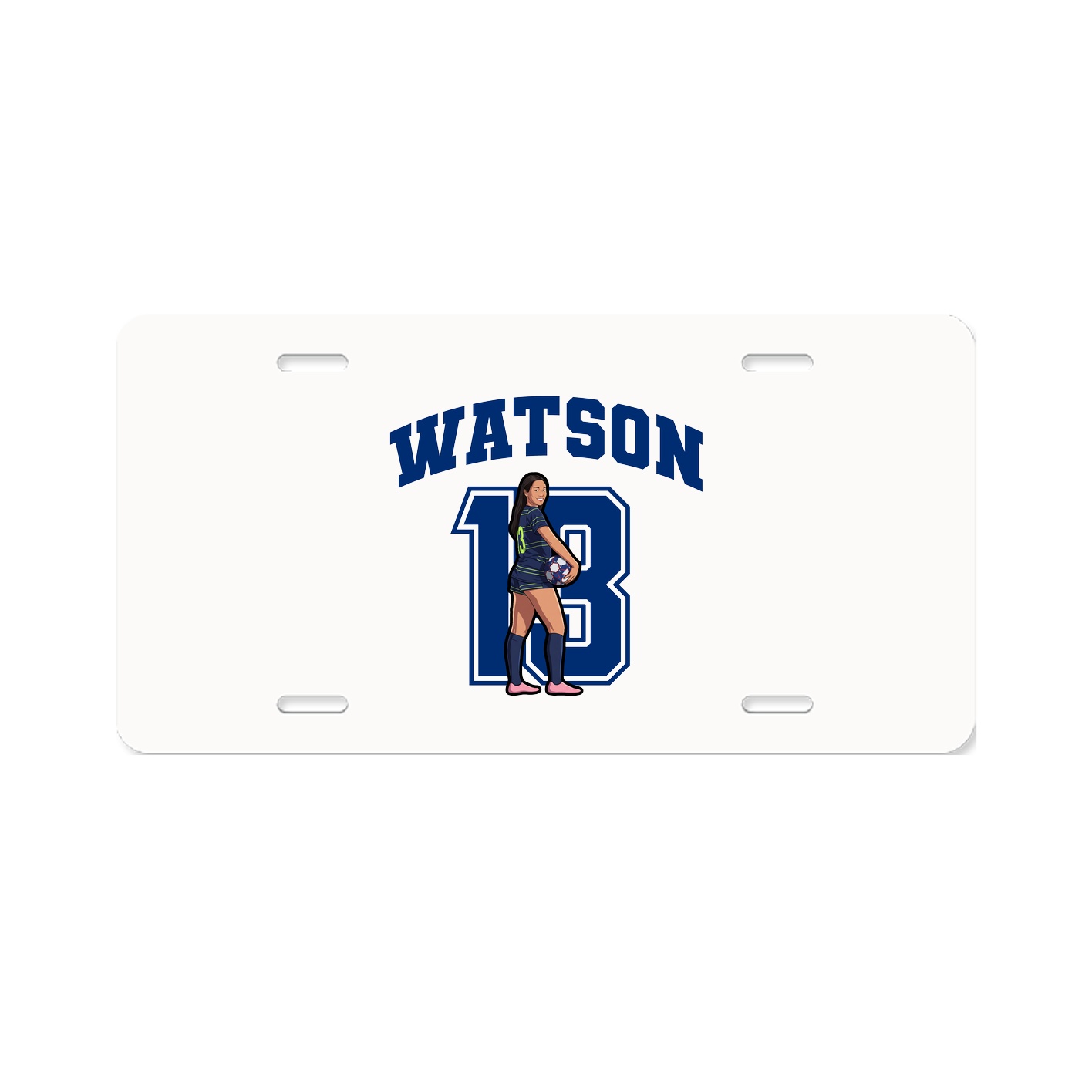 License Plate — Number in Classic
