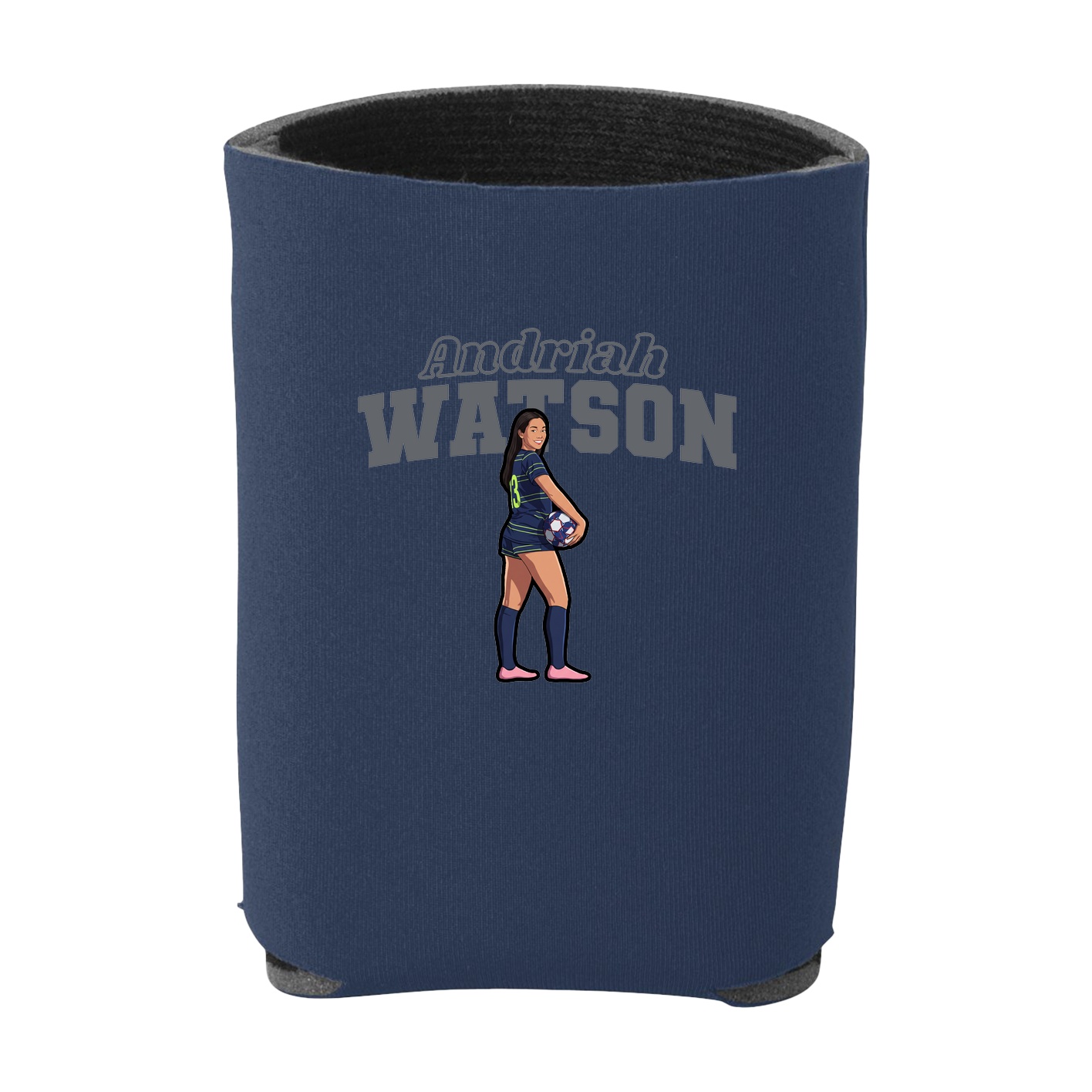 Can Holder — Name Arch in Navy