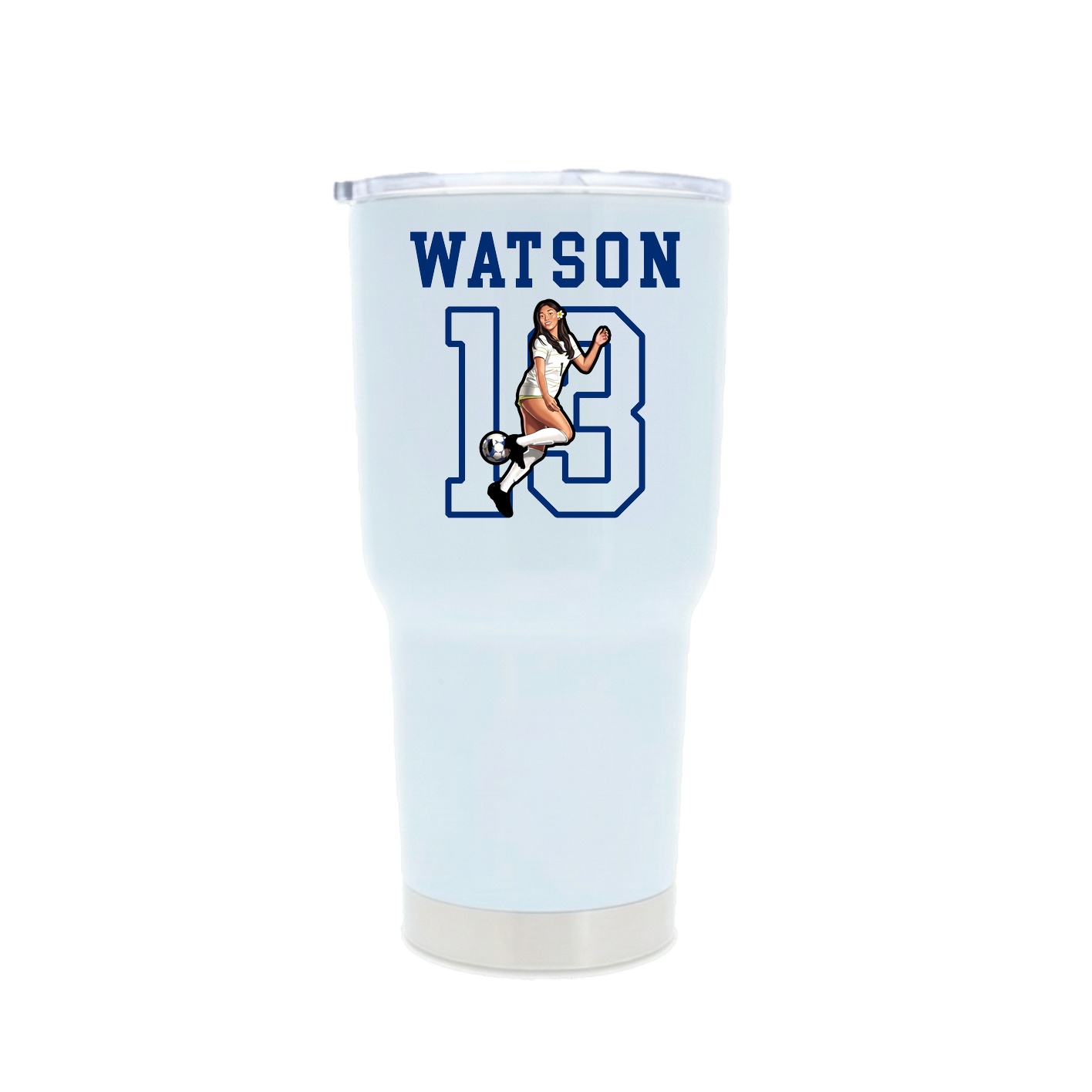 30oz Stainless Steel Tumbler — Shirsey in White