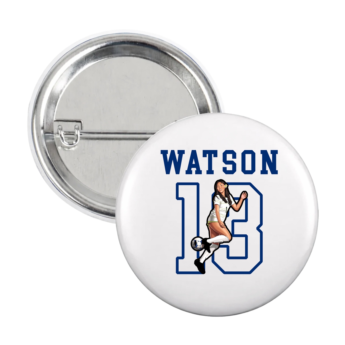 Game Day Button — Shirsey in White
