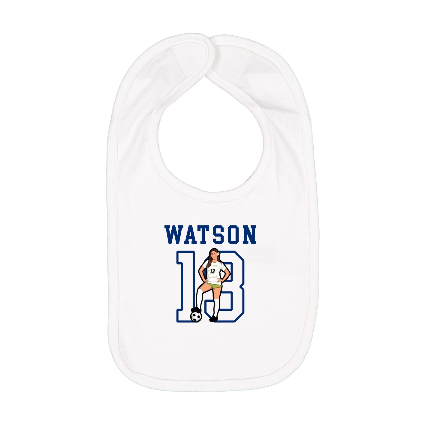 Infant Bib — Shirsey in White