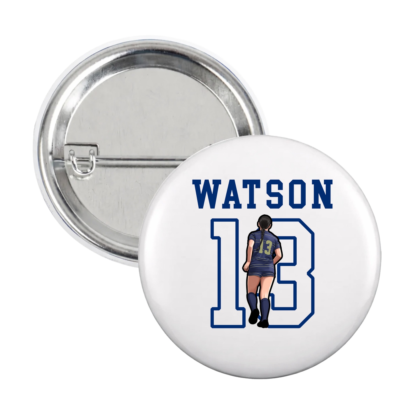 Game Day Button — Shirsey in White