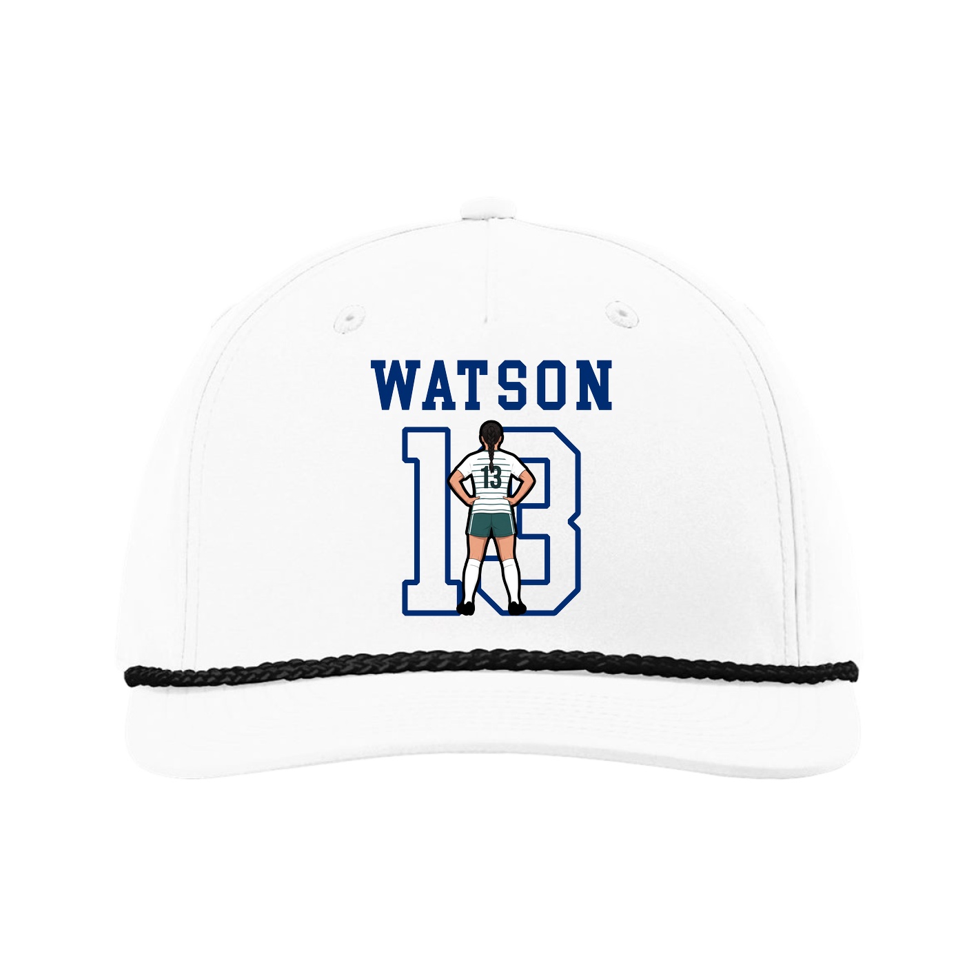Five-Panel Classic Rope Cap — Shirsey in White