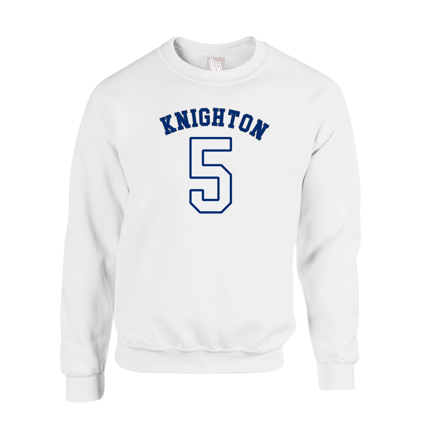 Fleece Crew — Shirsey Arch in White