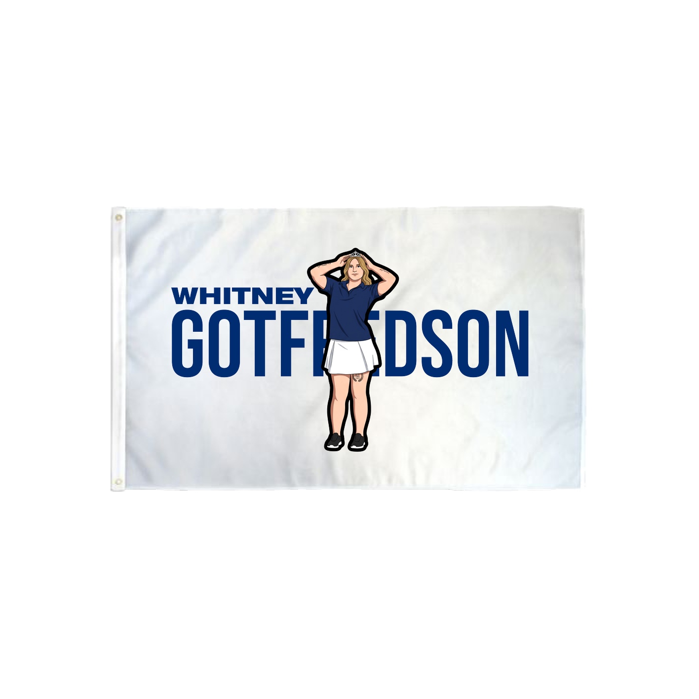 3x5 Flag — Player Name in Classic