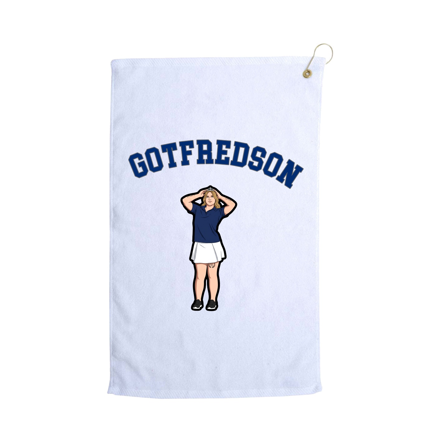Golf Towel — Shirsey Arch in White