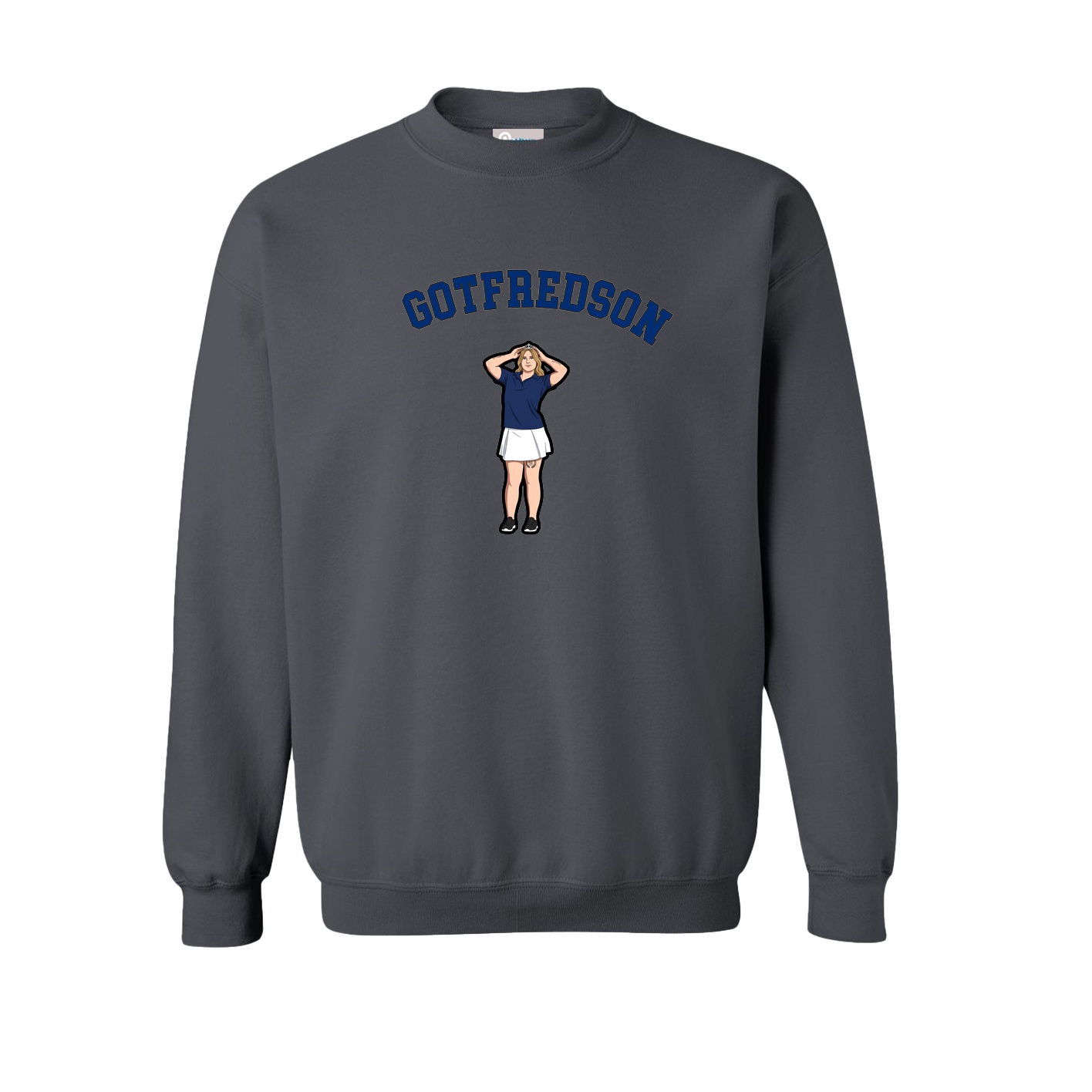 Fleece Crew — Shirsey Arch in Grey