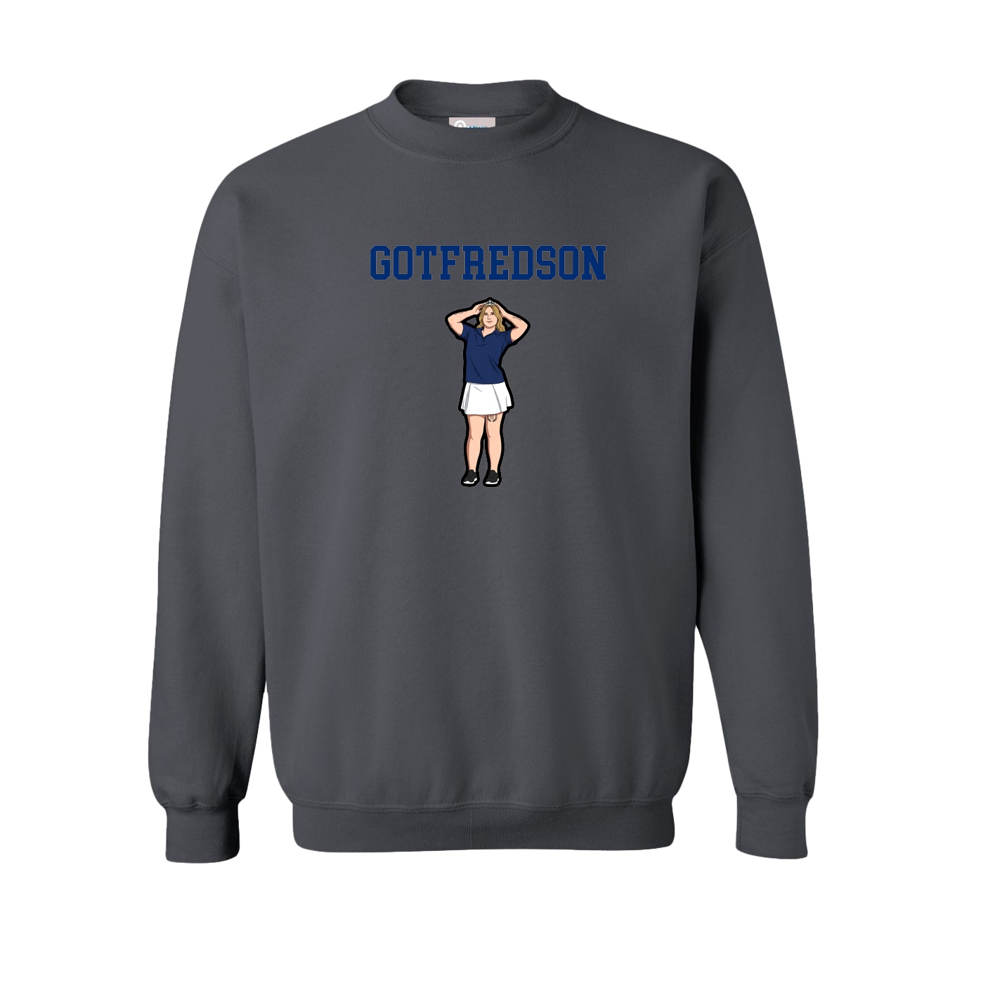 Fleece Crew — Shirsey in Grey