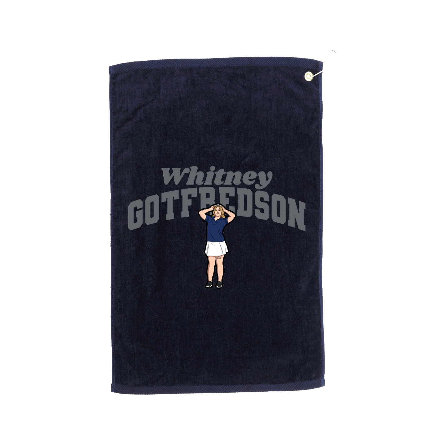 Golf Towel — Signature Arch in Navy
