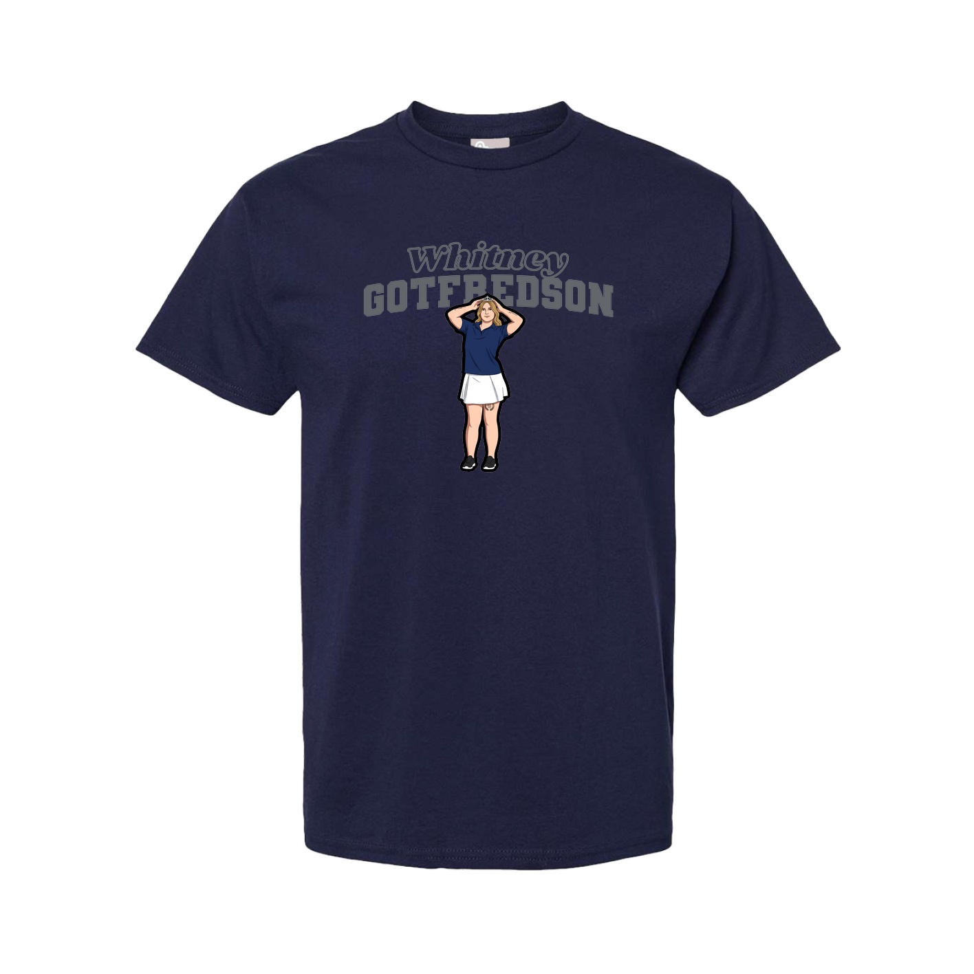 Tee — Name Arch in Navy