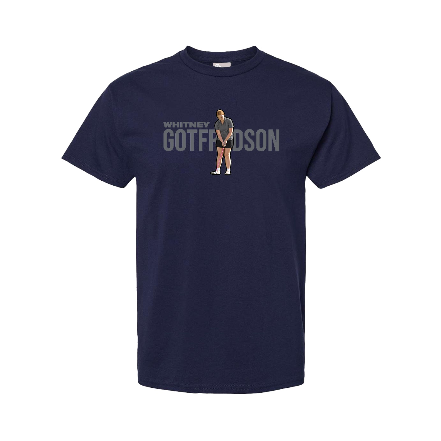 Tee — Player Name in Navy