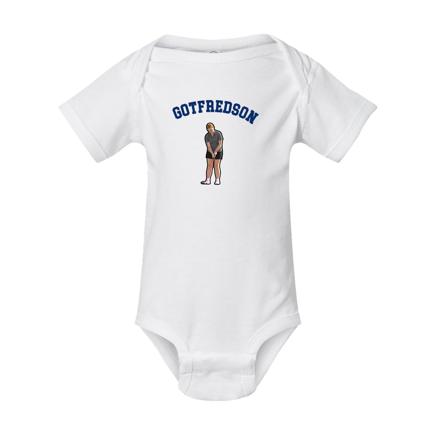 Baby Onesie — Shirsey Arch in White