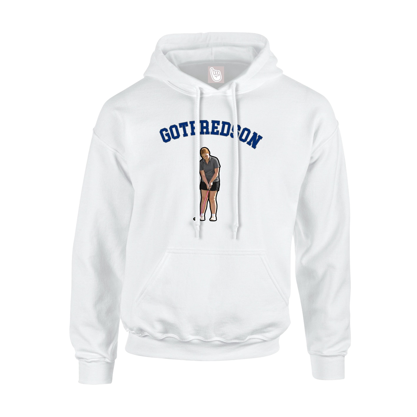 Youth Hoodie — Shirsey Arch in White
